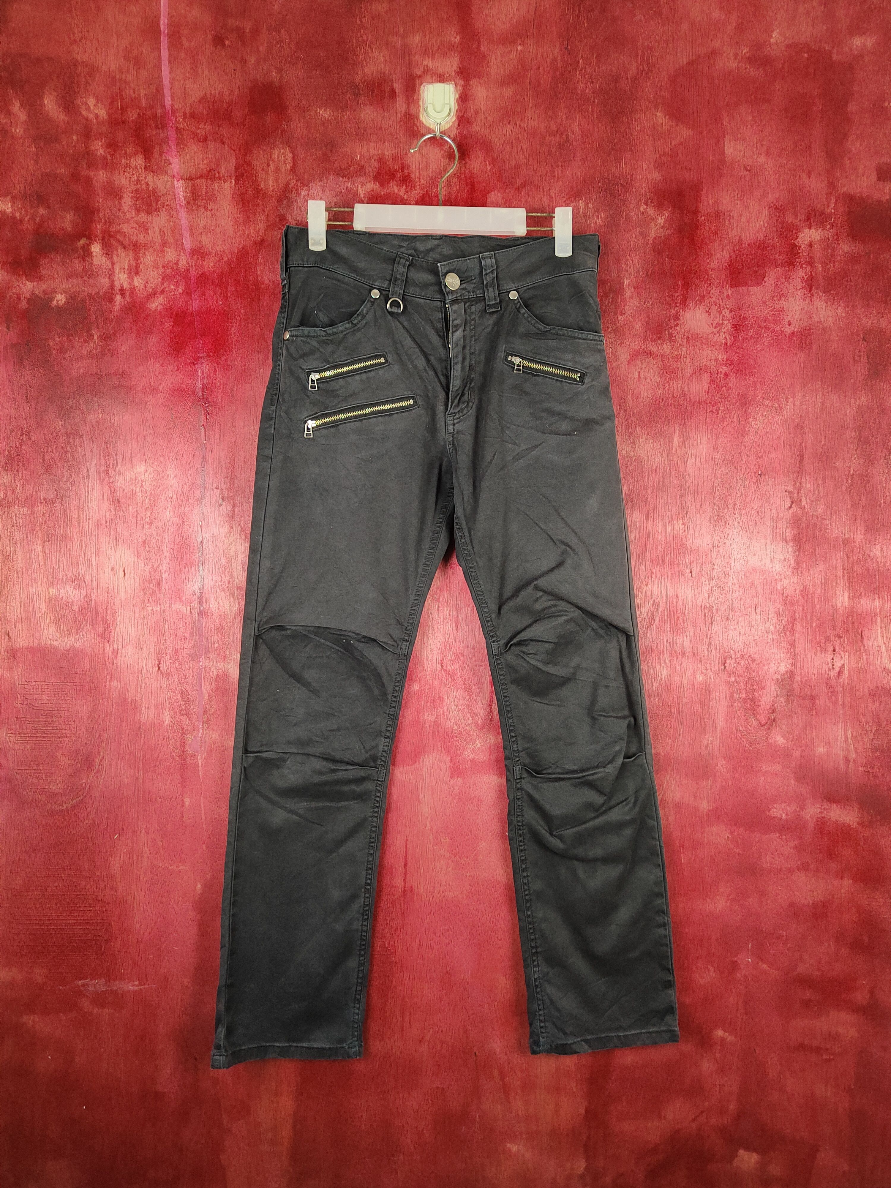 Japanese Brand Wrangler Black Faded Multi Pocket Tactical Cargo Pants #S611 Size US 29 - 1 Thumbnail