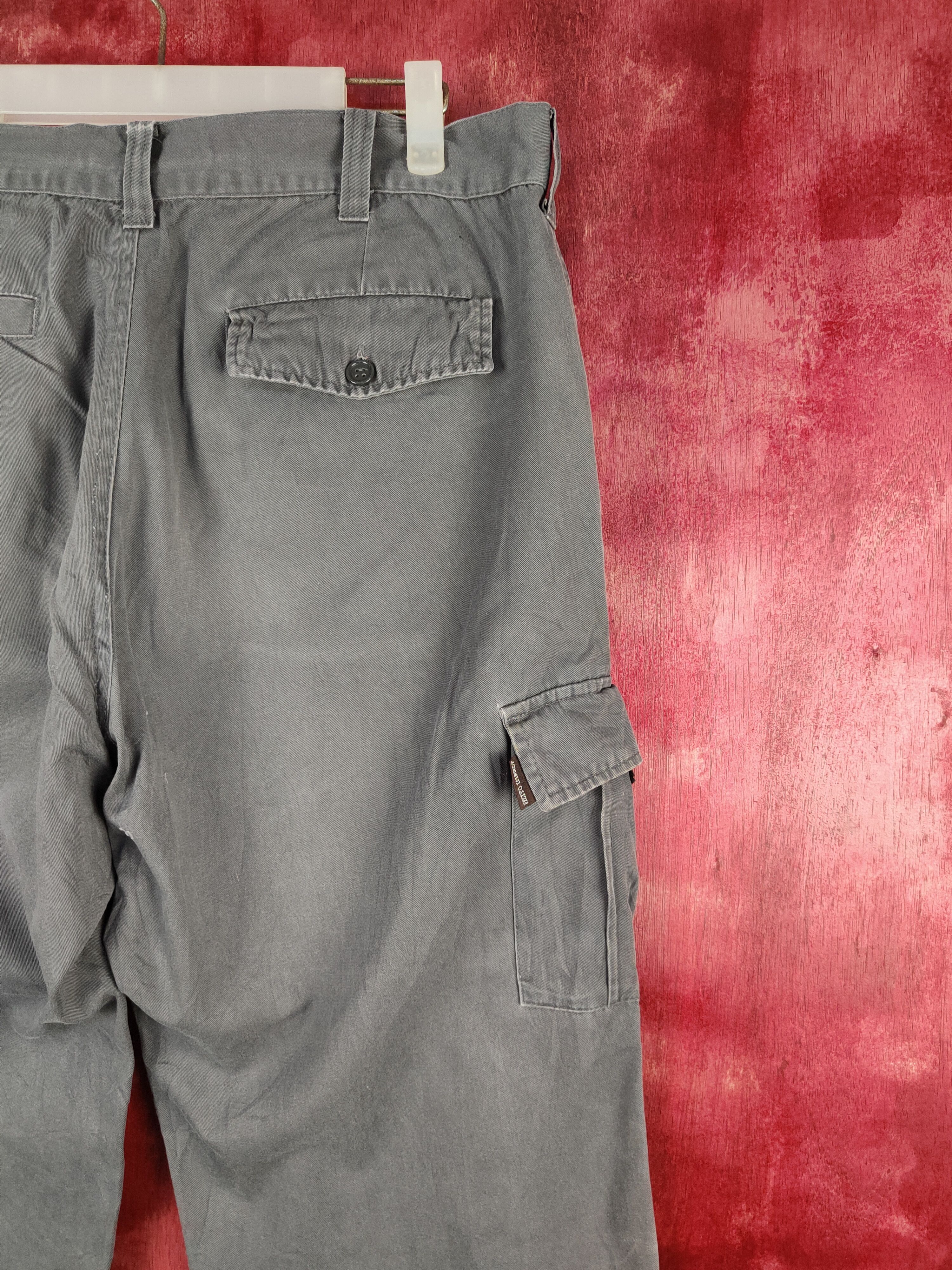 Japanese Brand Azito Impact Dark Gray Multi Pocket Cargo Pants #S622 Size US 34 / EU 50 - 11 Thumbnail
