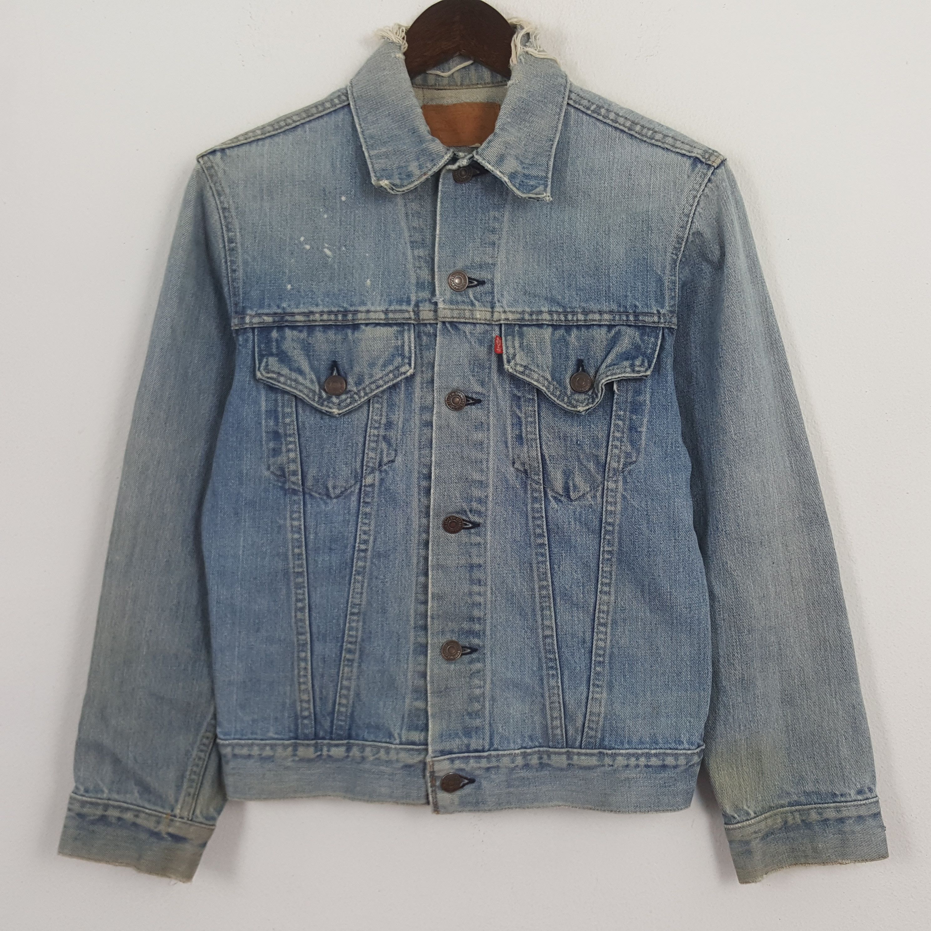 Vintage Levi's Distressed Denim Bikers Jacket