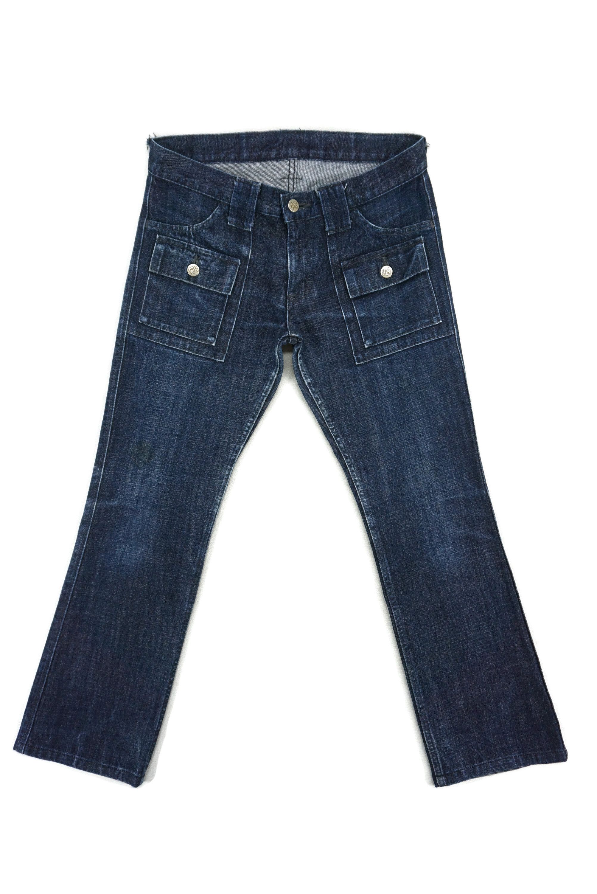image of Lee x Union Made New Age Cowboys Bush Jeans Bootcut Pants in Blue, Women's (Size 27)