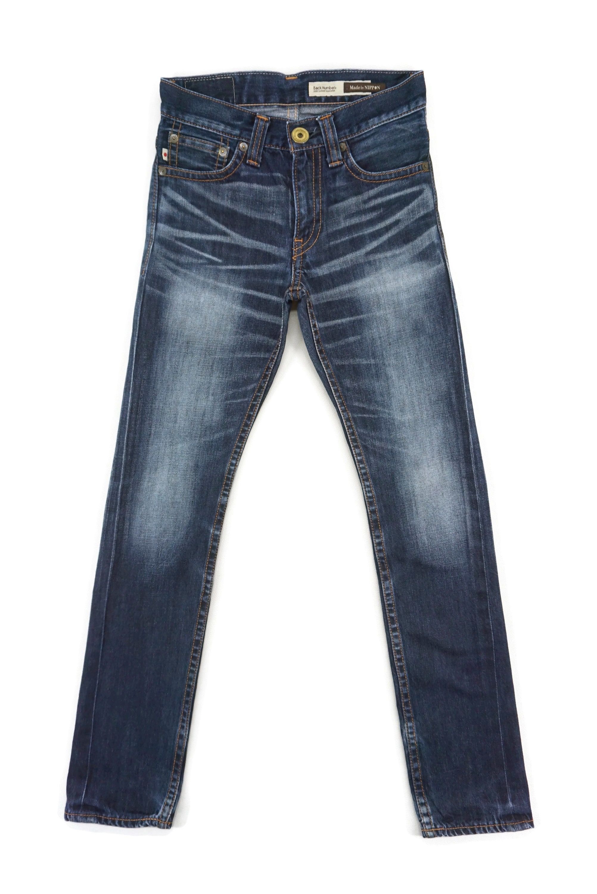 image of Rockers x Rodeo Back Number Japan Slim Skinny Jeans Made In Japan in Blue, Women's (Size 28)