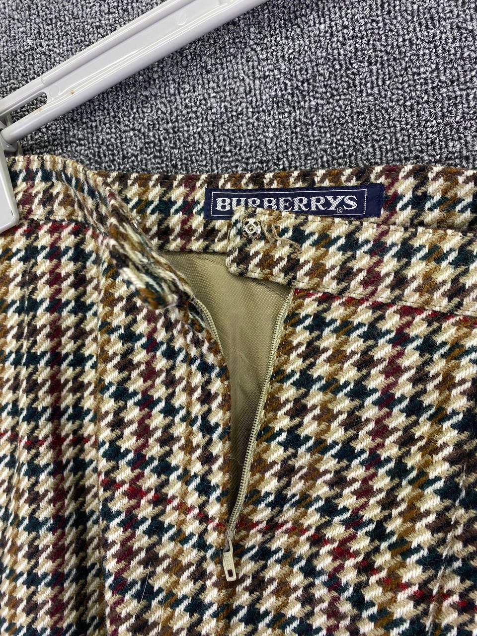Burberry Vintage 90's Burberrys Nova Check Wool Skirt Size 25" / US 0 / IT 36 - 4 Thumbnail