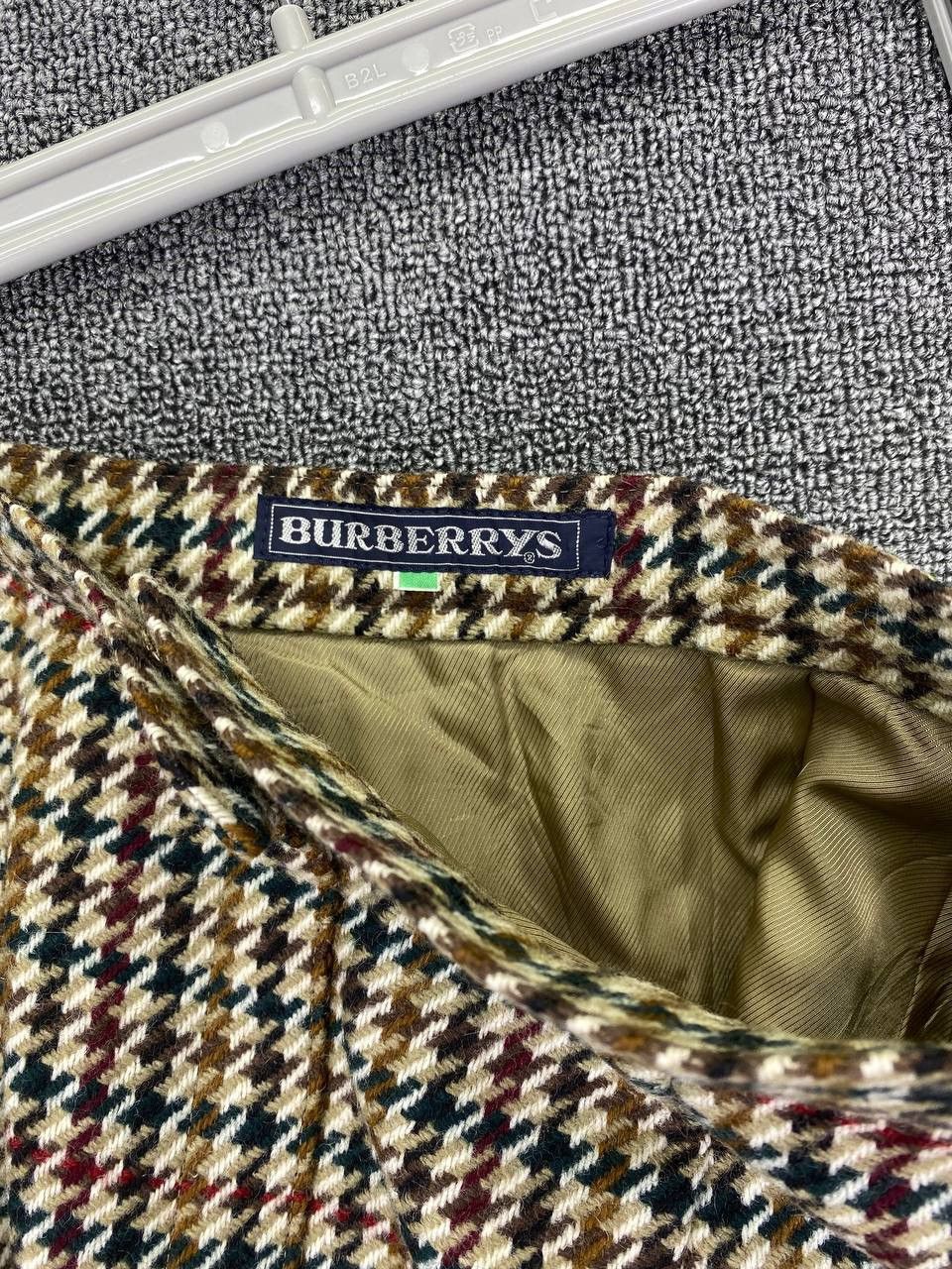 Burberry Vintage 90's Burberrys Nova Check Wool Skirt Size 25" / US 0 / IT 36 - 3 Thumbnail