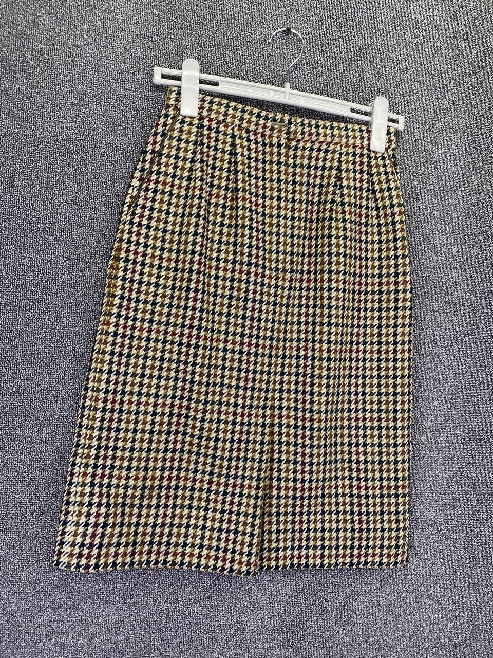 Burberry Vintage 90's Burberrys Nova Check Wool Skirt Size 25" / US 0 / IT 36 - 2 Thumbnail