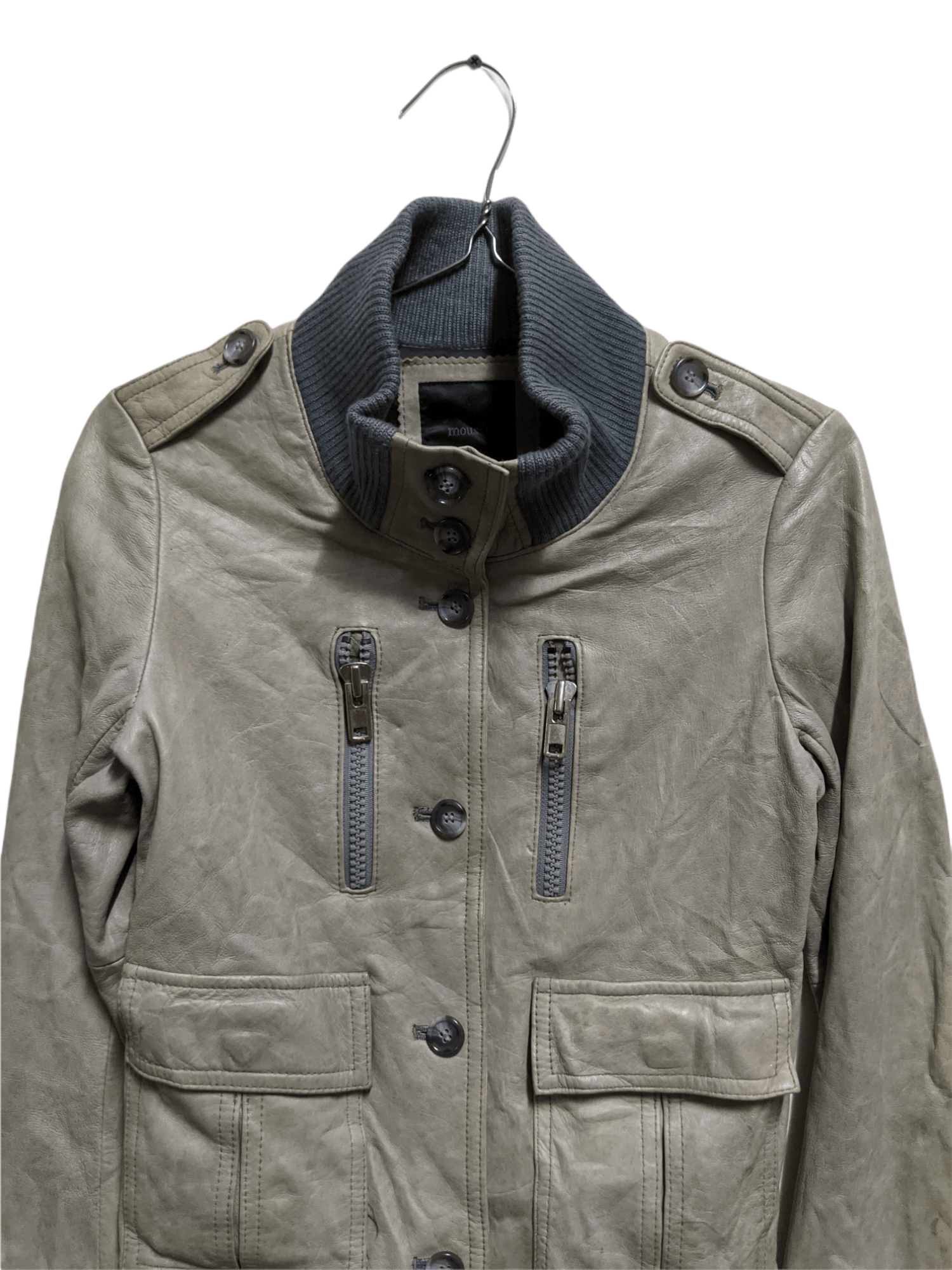 ジャケット・アウター archive moussy leather tracker jacket AFTERHOURS | Cropped trench leather jacket | Women's Leather