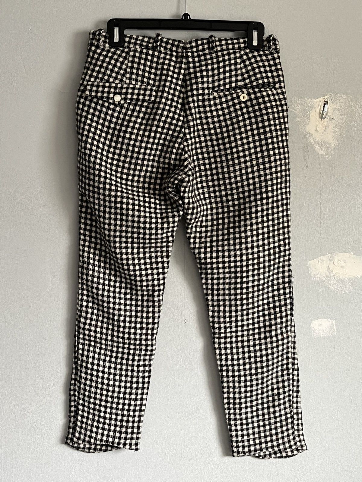 Archivio J.M. Ribot Wool Cropped Tights Trousers Size US 28 / EU 44 - 2 Thumbnail