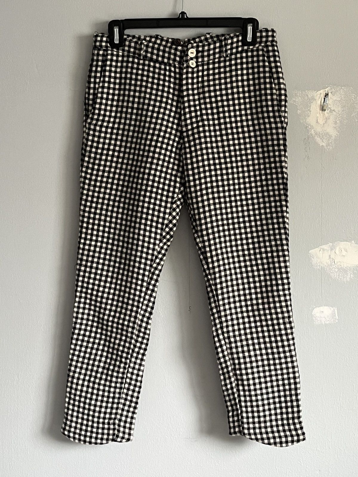 Archivio J.M. Ribot Wool Cropped Tights Trousers Size US 28 / EU 44 - 1 Thumbnail