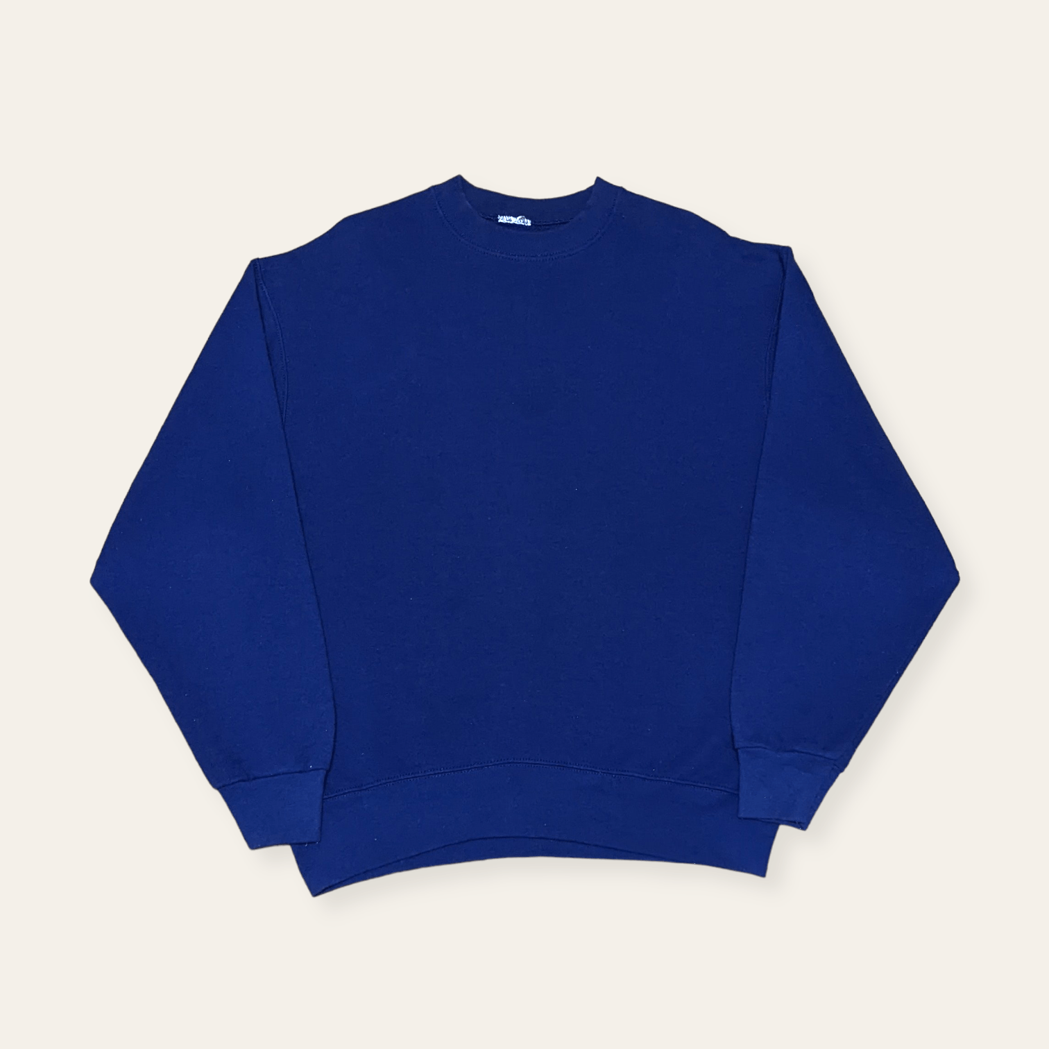 Russell Athletic × Unsound Rags × Vintage Vintage 80s 90s Dark Blue Essential Blank Sweatshirt Size US L / EU 52-54 / 3 - 1 Thumbnail