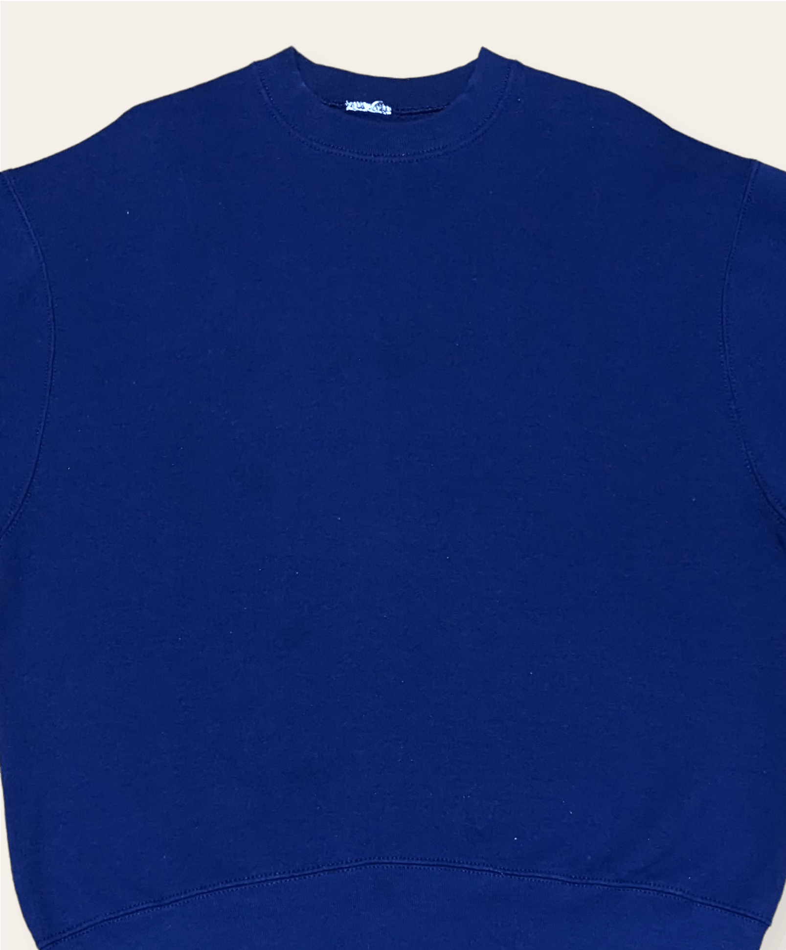 Russell Athletic × Unsound Rags × Vintage Vintage 80s 90s Dark Blue Essential Blank Sweatshirt Size US L / EU 52-54 / 3 - 3 Thumbnail