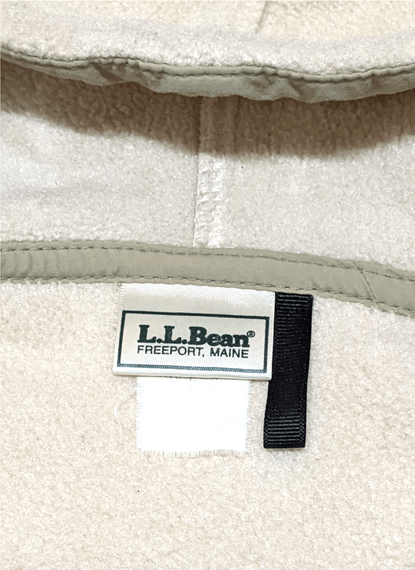 L.L. Bean × Vintage Vintage LL Bean White Cream Hooded Fleece Jacket Size US M / EU 48-50 / 2 - 11 Thumbnail