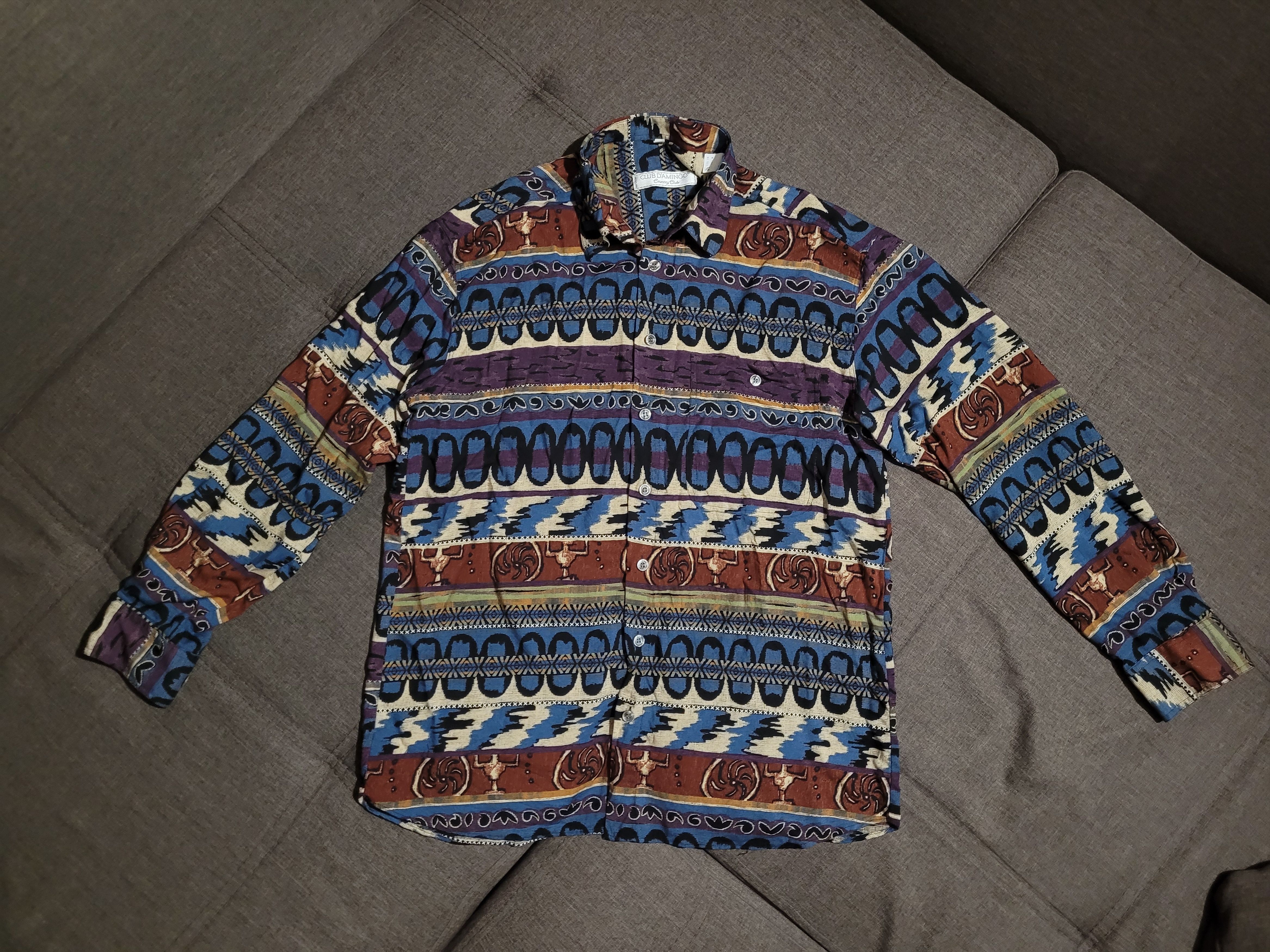 Japanese Brand Vintage shirt Club Domingo viscose Size US L / EU 52-54 / 3 - 1 Thumbnail