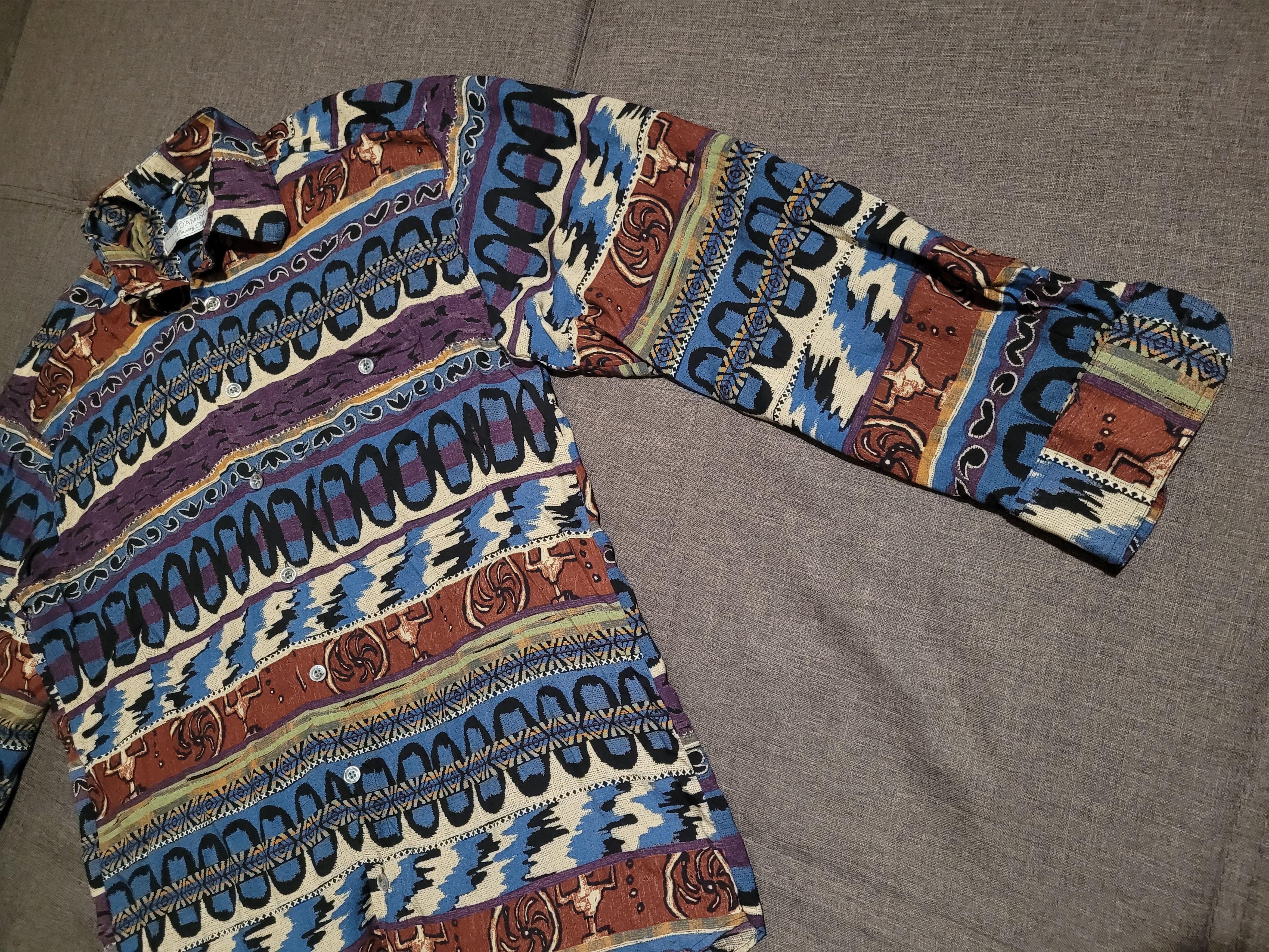 Japanese Brand Vintage shirt Club Domingo viscose Size US L / EU 52-54 / 3 - 6 Thumbnail
