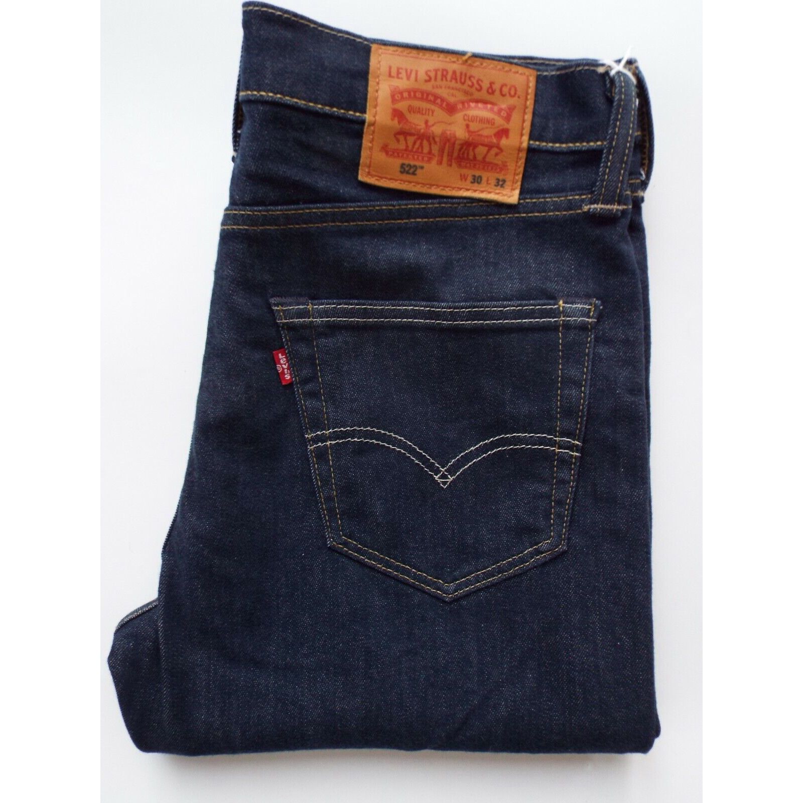 Jeans Levi's 502 Slim Stretch Bleu - Taille W32 L30, Occasion Très Bon état