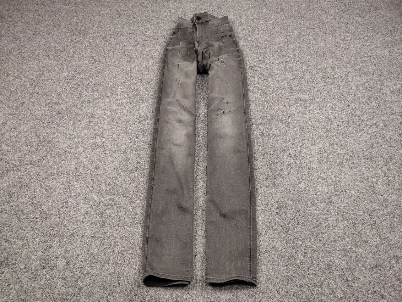 G-Star G Star Raw Revend Super Slim Distressed Denim Grey Jeans Size US 34 / EU 50 - 2 Thumbnail