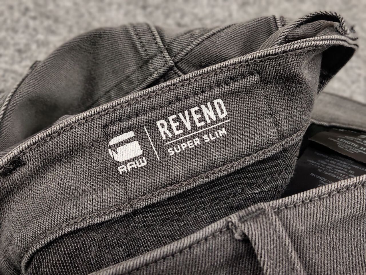 G-Star G Star Raw Revend Super Slim Distressed Denim Grey Jeans Size US 34 / EU 50 - 22 Thumbnail