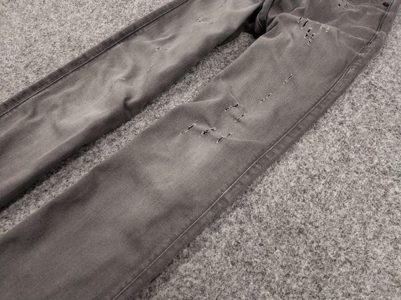 G-Star G Star Raw Revend Super Slim Distressed Denim Grey Jeans Size US 34 / EU 50 - 5 Thumbnail