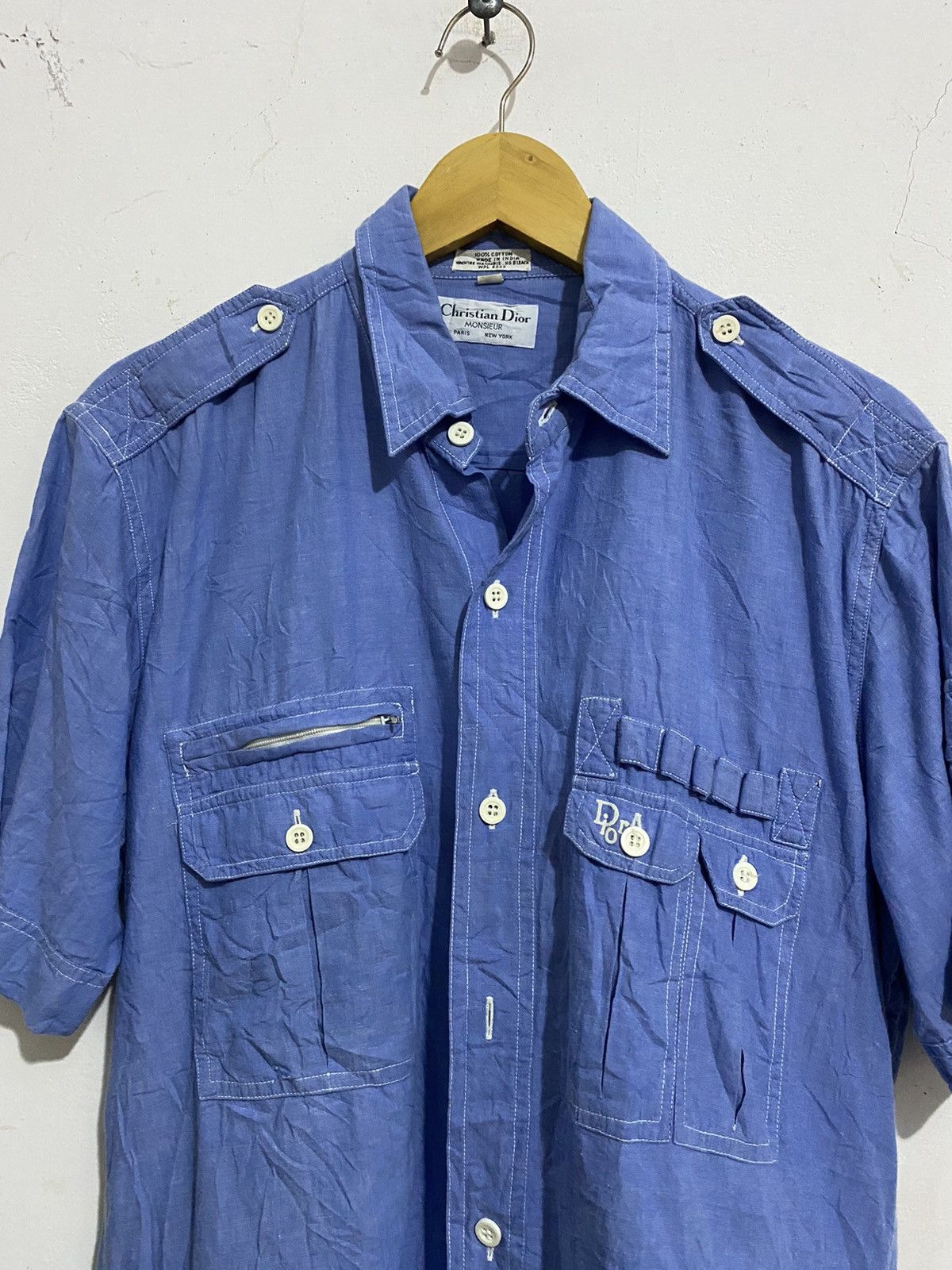 John Galliano 💸BINDINGOFFER💸Dior John Galliano Archive Workwear Shirt Size US M / EU 48-50 / 2 - 2 Thumbnail