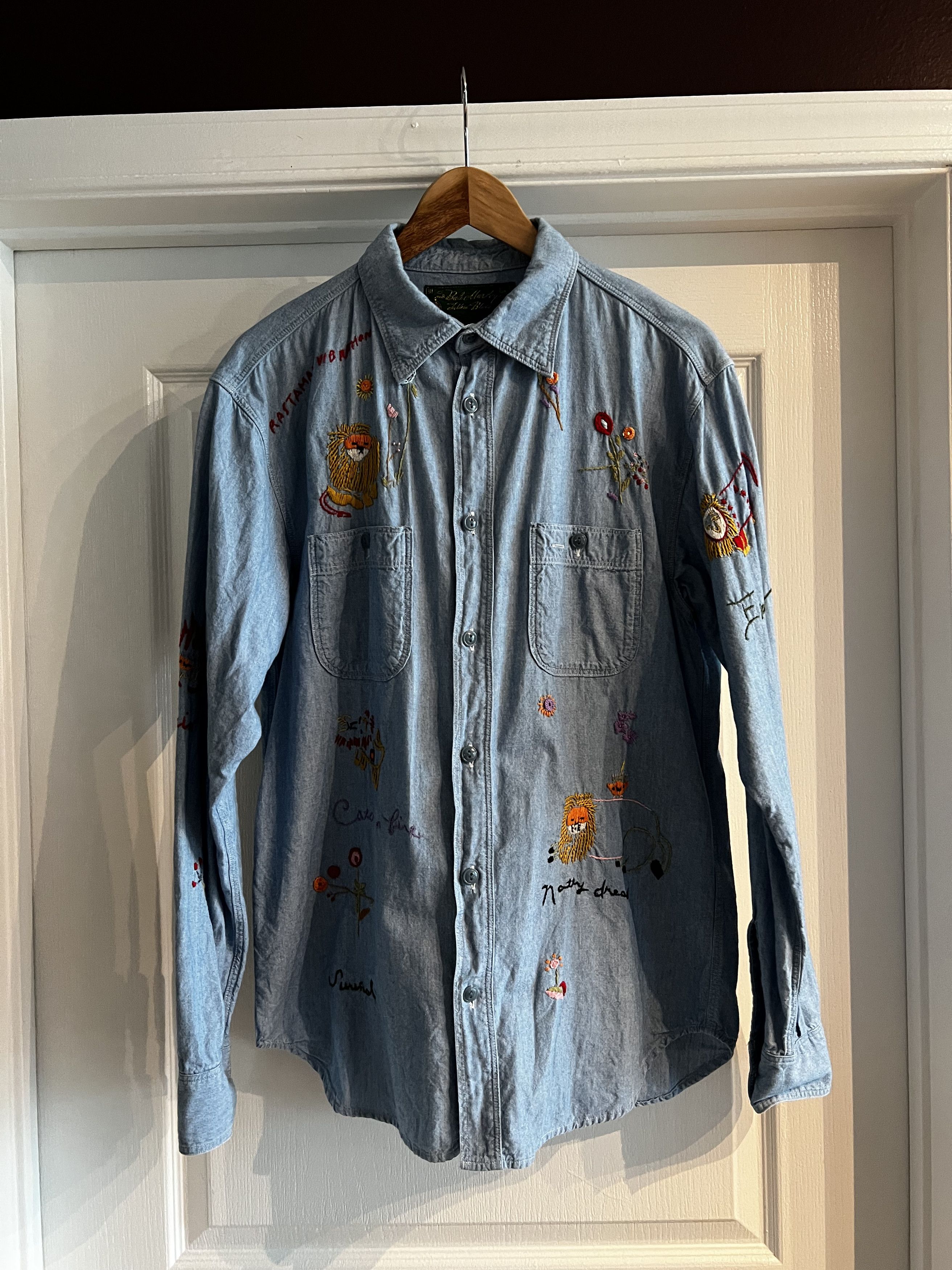 Kapital Bob Marley Embroidered Shirt Size US L / EU 52-54 / 3 - 1 Thumbnail