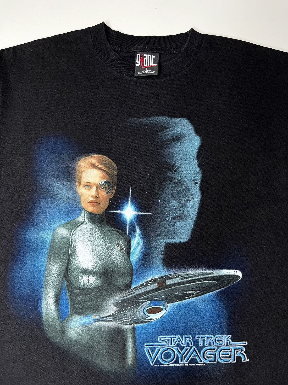 Band Tees © 1998 STAR TREK VOYAGER “SEVEN of MINE” T-SHIRT Size US L / EU 52-54 / 3 - 5 Thumbnail