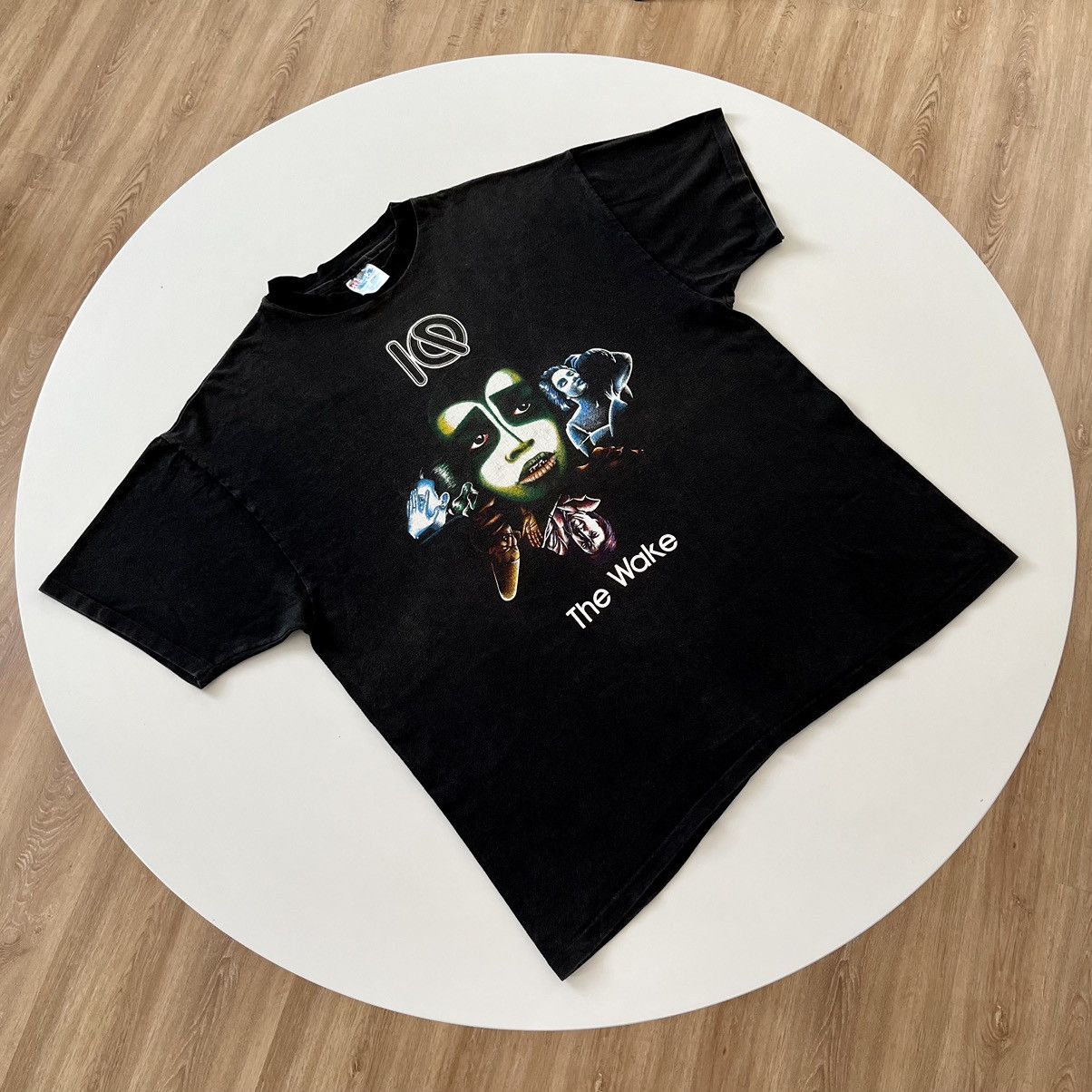Band Tees × Vintage VINTAGE 90’S THE WAKE STUDIO ALBUM BY IQ T-SHIRT Size US XL / EU 56 / 4 - 4 Thumbnail