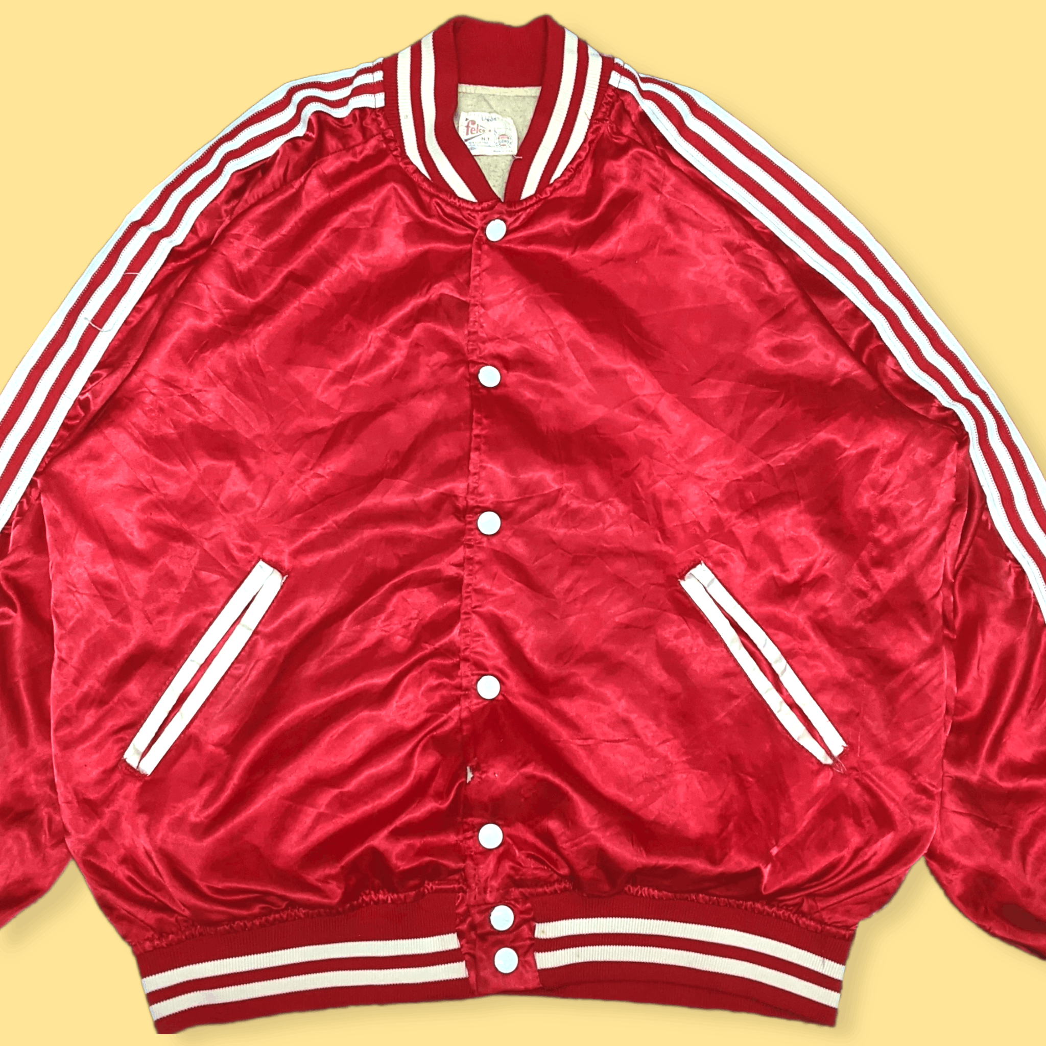 Vintage Vintage 70s Felco Union Made Satin Varsity Jacket Size US L / EU 52-54 / 3 - 2 Thumbnail