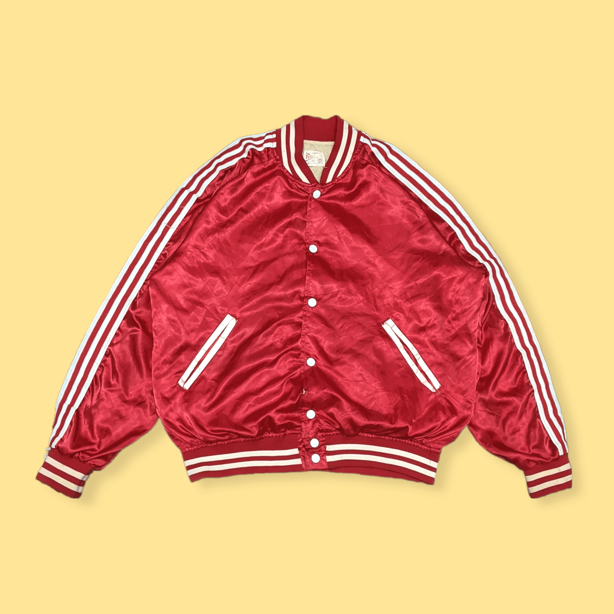 Vintage Vintage 70s Felco Union Made Satin Varsity Jacket Size US L / EU 52-54 / 3 - 1 Thumbnail