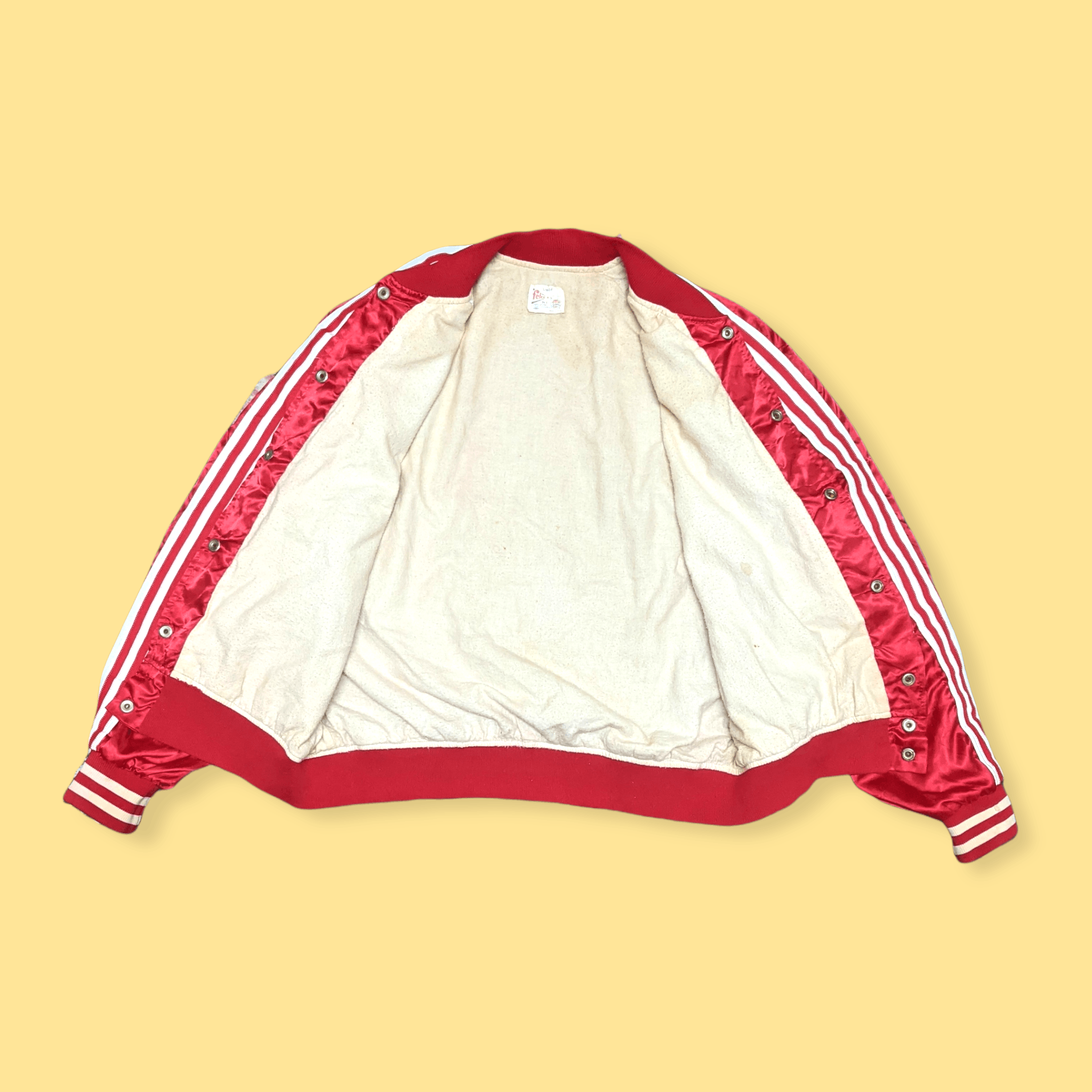 Vintage Vintage 70s Felco Union Made Satin Varsity Jacket Size US L / EU 52-54 / 3 - 4 Thumbnail