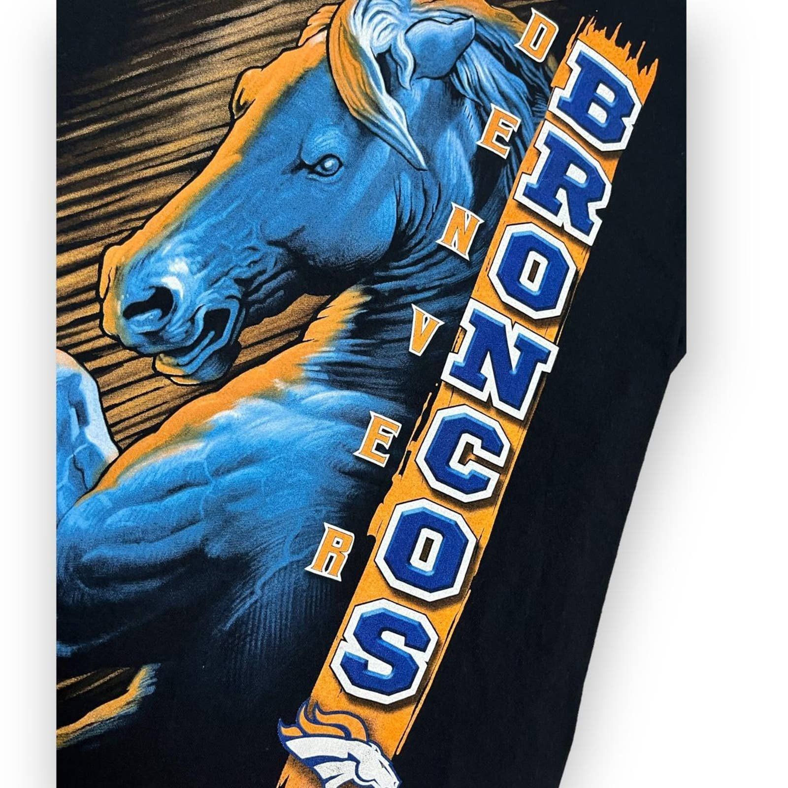 NFL Denver Broncos Retro NFL Football Horse Logo Tee Shirt Size US M / EU 48-50 / 2 - 3 Thumbnail