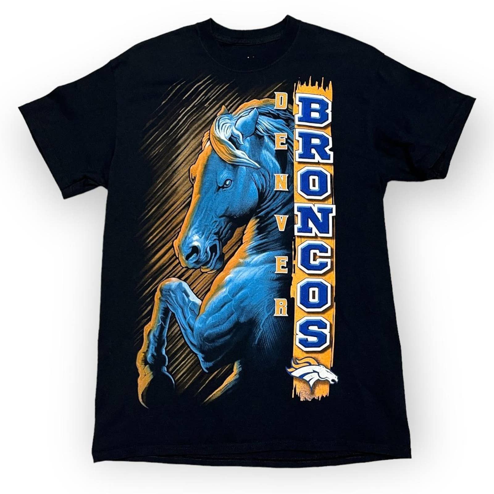 NFL Denver Broncos Retro NFL Football Horse Logo Tee Shirt Size US M / EU 48-50 / 2 - 1 Thumbnail