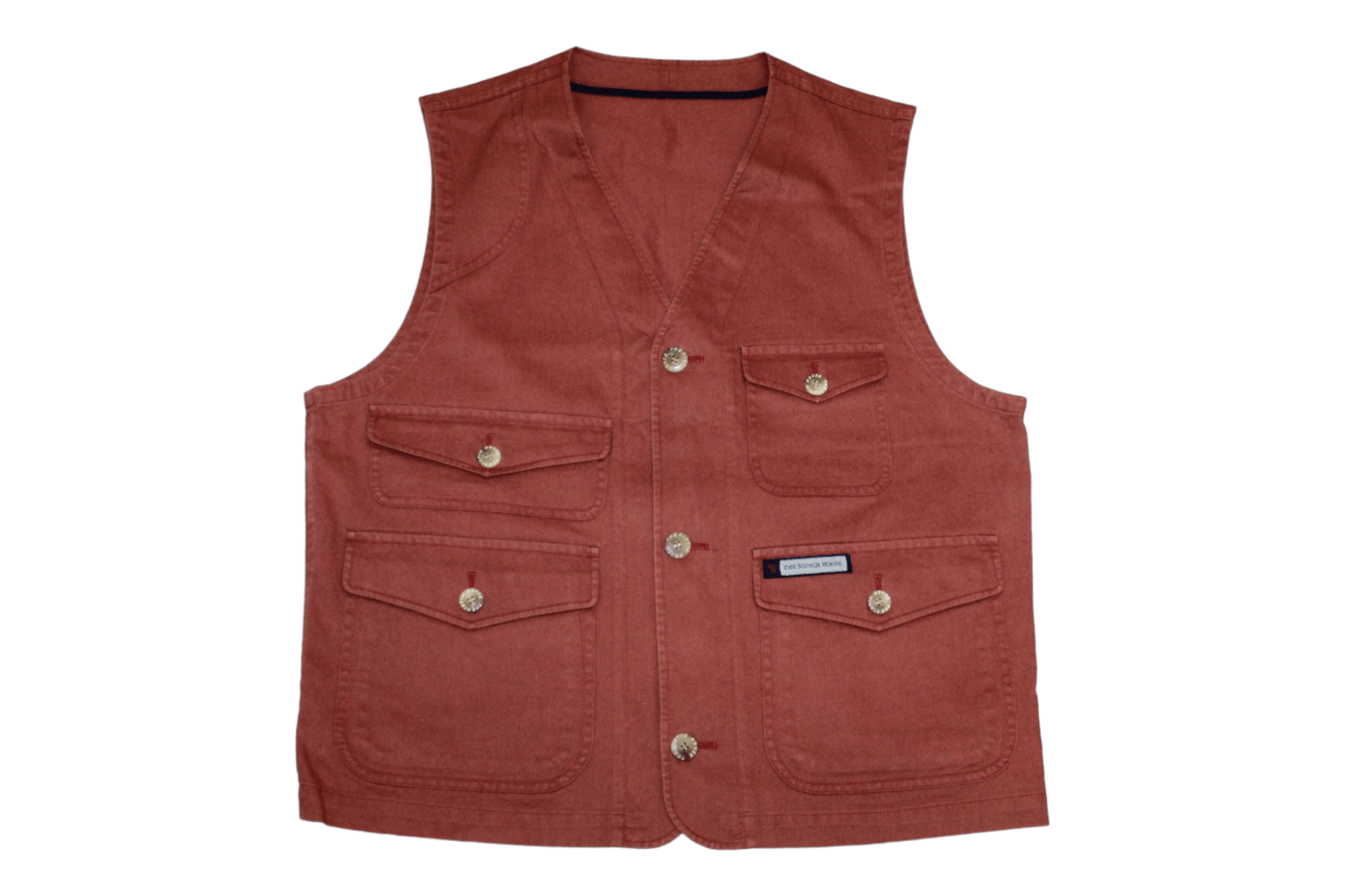 Japanese Brand VTG The Scotch House Utility Tracey Twill Denim Vest Size US L / EU 52-54 / 3 - 1 Thumbnail