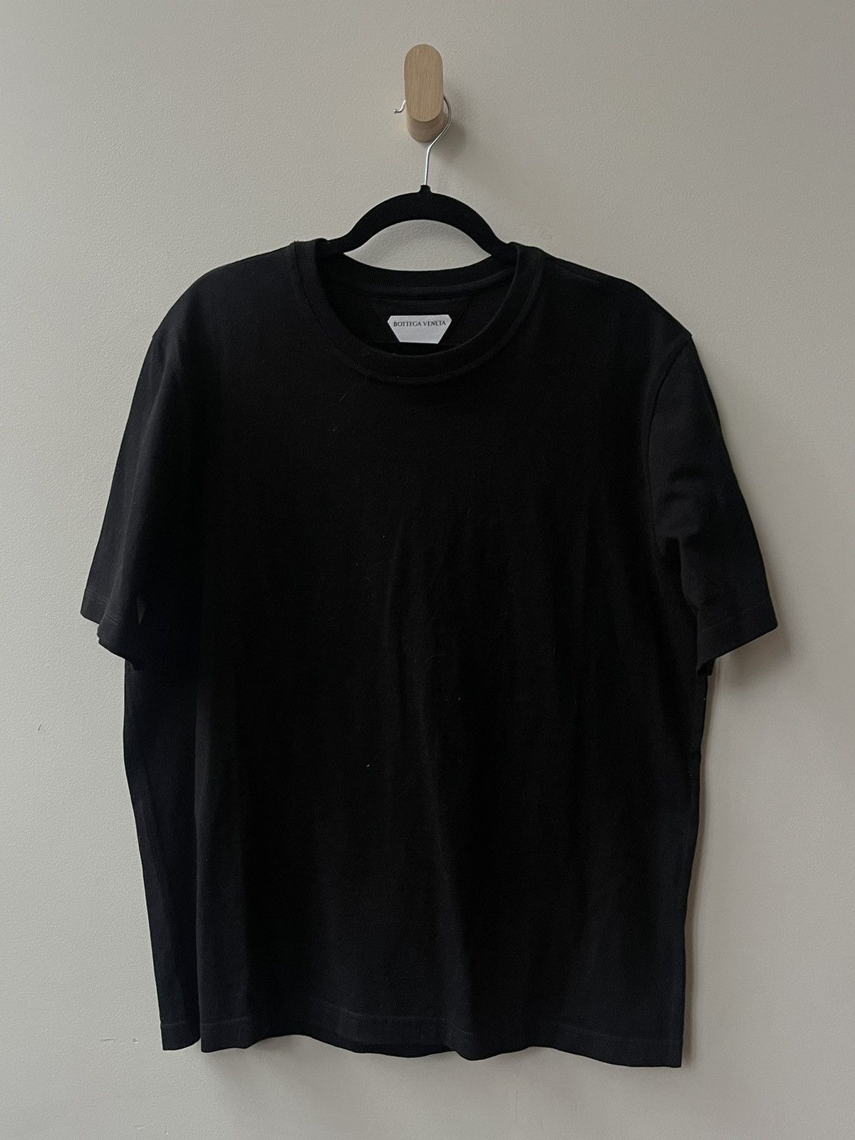 image of $550 Bottega Veneta Sunrise Daniel Lee Plain Tee in Black, Men's (Size XL)