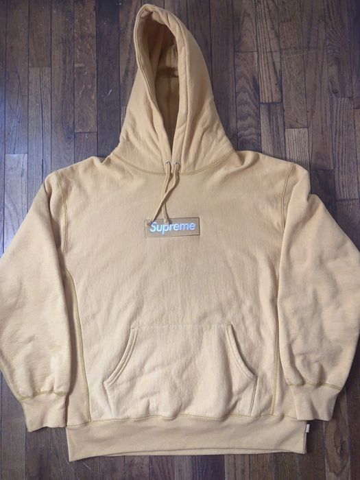 Supreme Supreme FW21 Light Mustard Box Logo Hoodie | Grailed