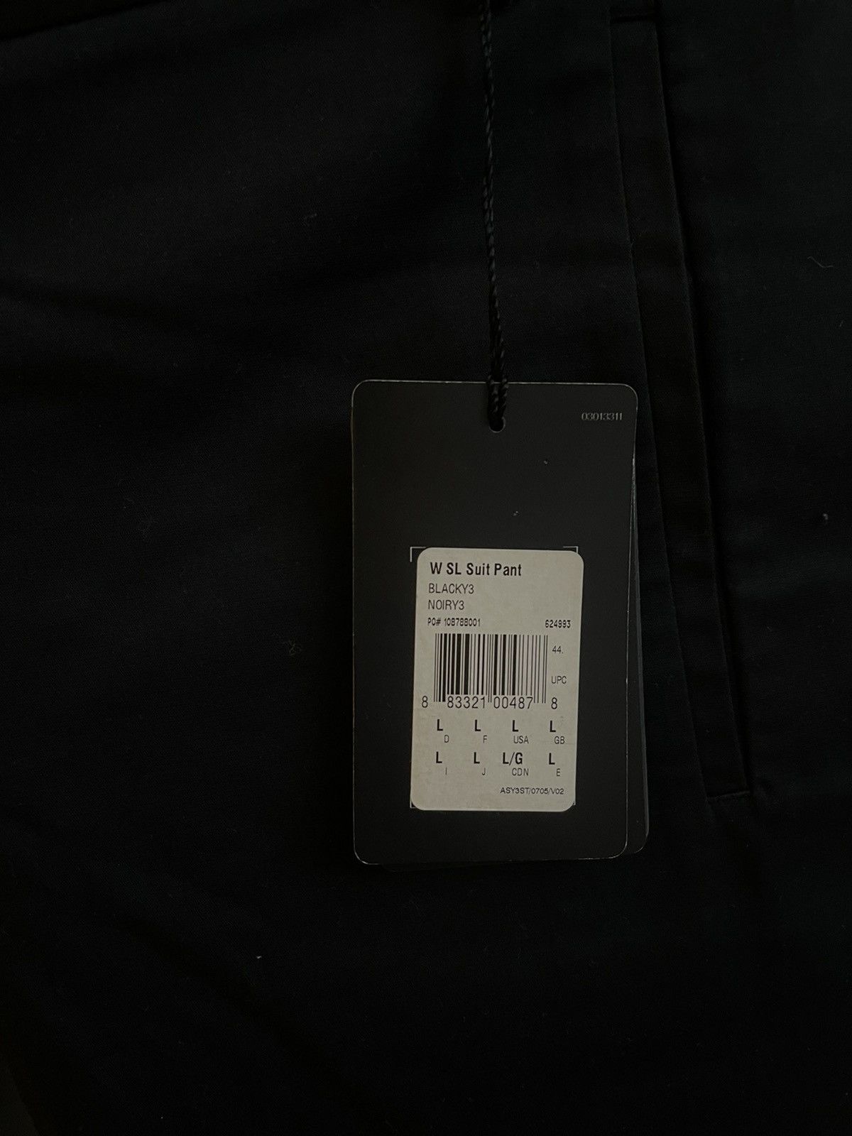 Y-3 Adidas Y-3 Navy Trouser With Three Stripes On The Back Size US 33 - 9 Thumbnail