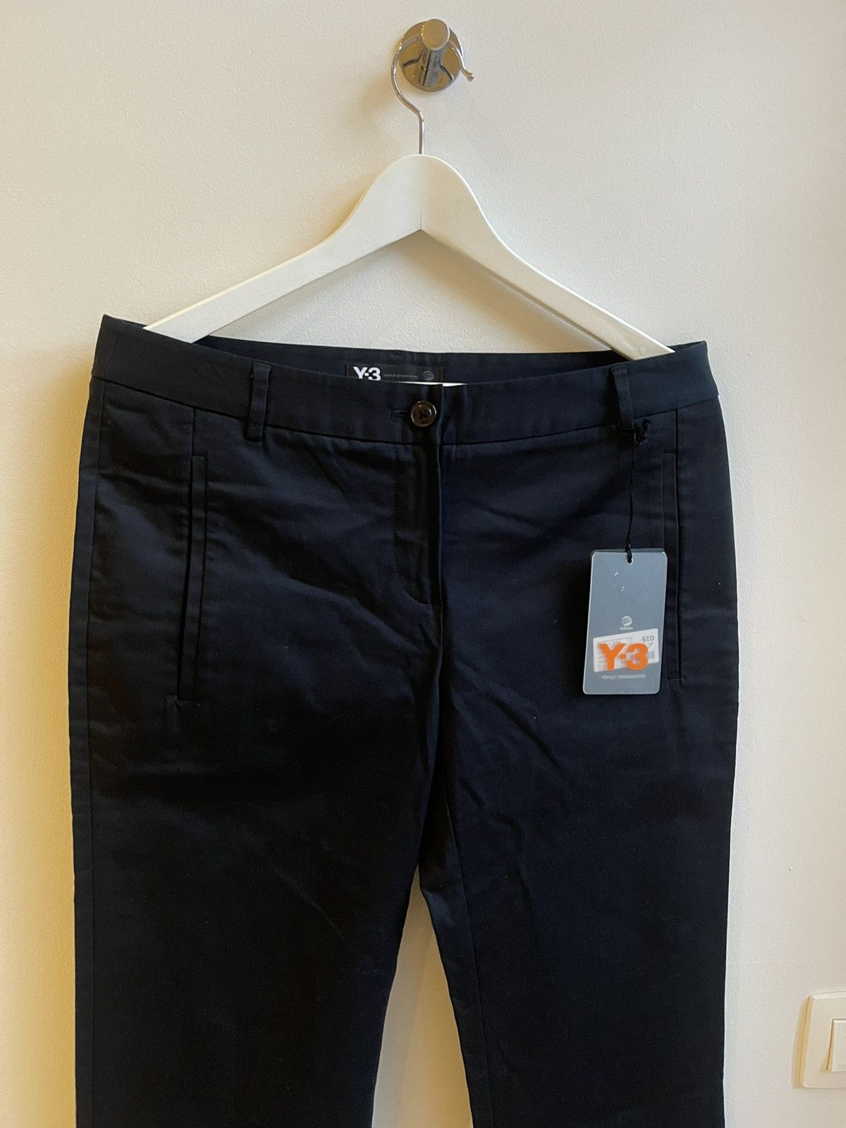 Y-3 Adidas Y-3 Navy Trouser With Three Stripes On The Back Size US 33 - 4 Thumbnail