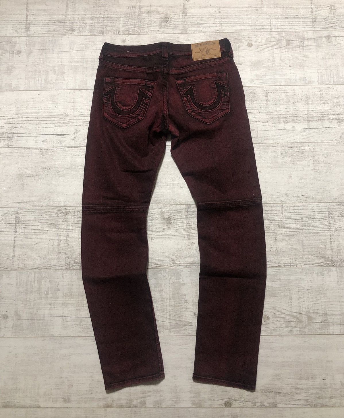 Other Vintage True Religion Moto Skinny Run Jeans Size US 31 - 3 Thumbnail