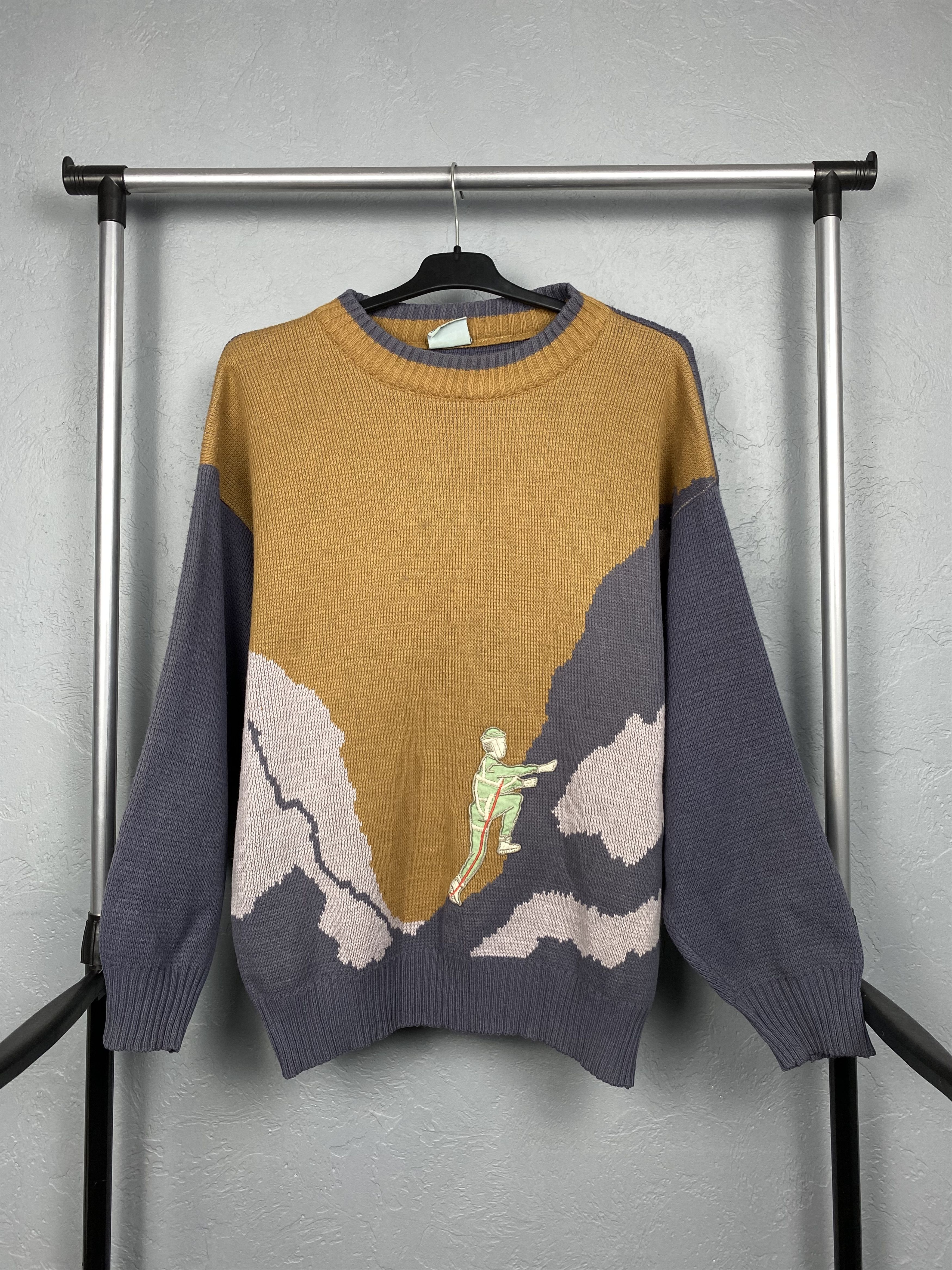 Vintage Vintage Crewneck Hiking Print Oversized Sweater Size US L / EU 52-54 / 3 - 1 Thumbnail