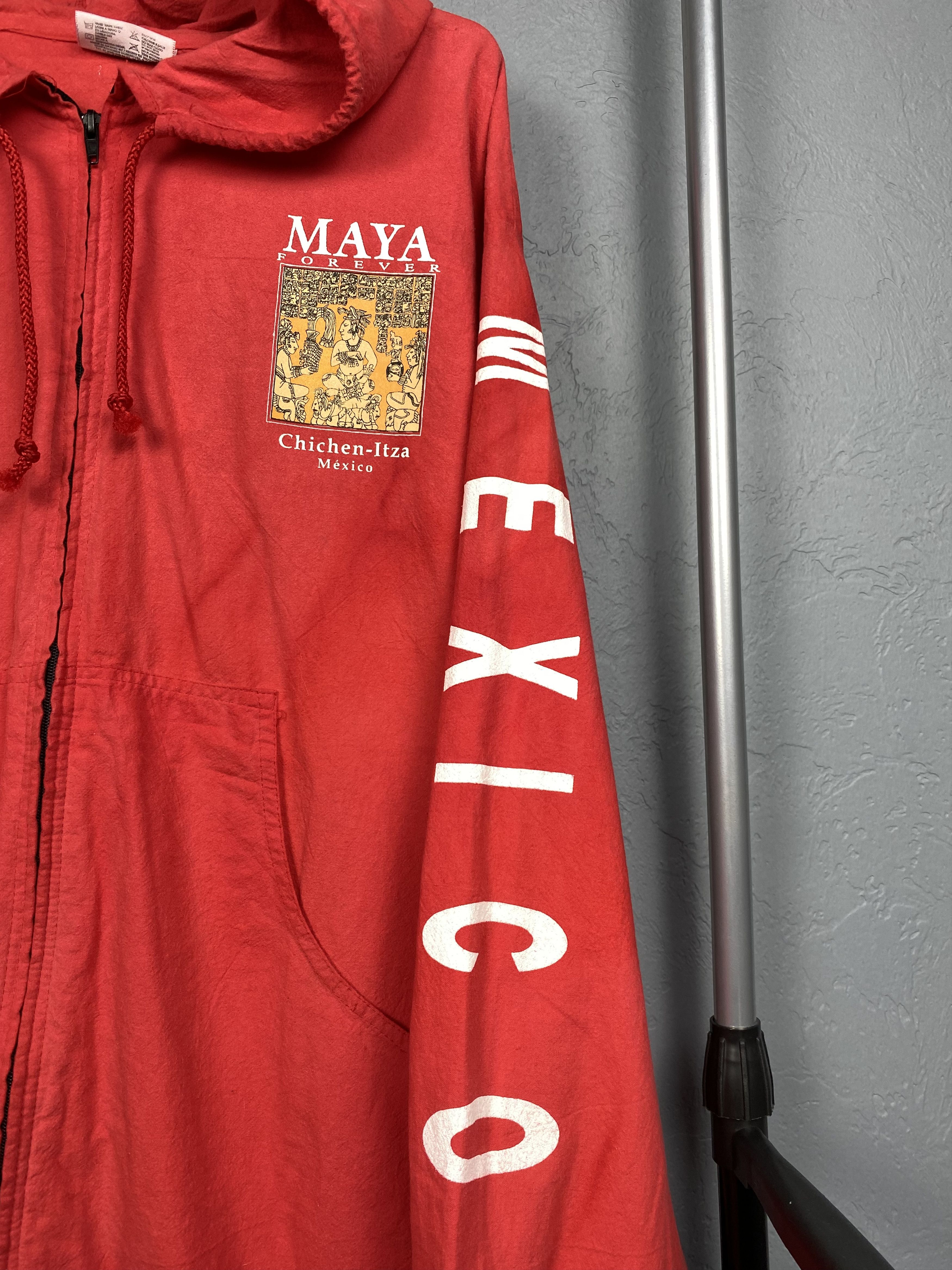 Vintage Chichen Itza Mexico Forever Maya 90s Vintage Jacket Size US XXL / EU 58 / 5 - 4 Thumbnail