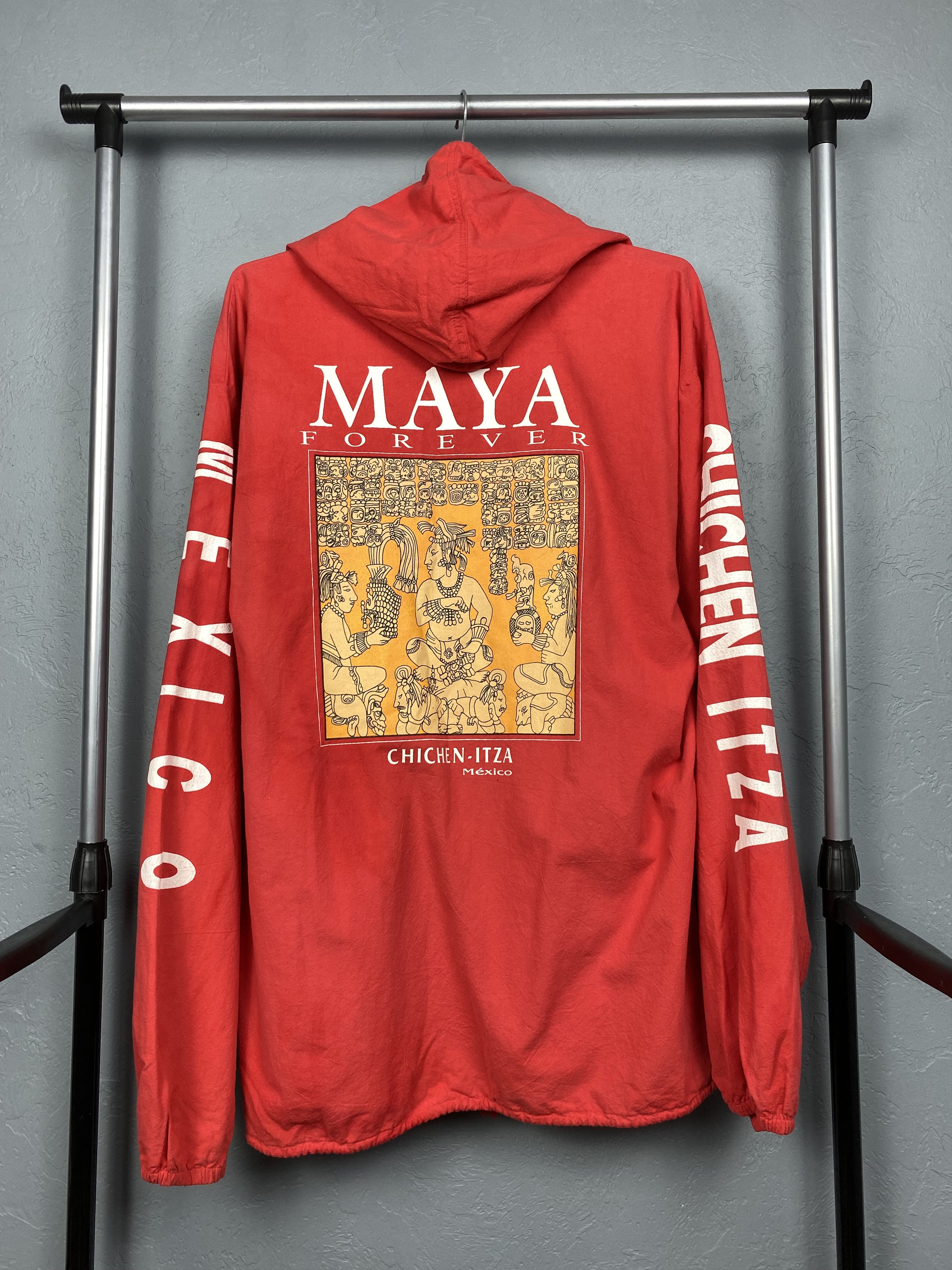 Vintage Chichen Itza Mexico Forever Maya 90s Vintage Jacket Size US XXL / EU 58 / 5 - 1 Thumbnail