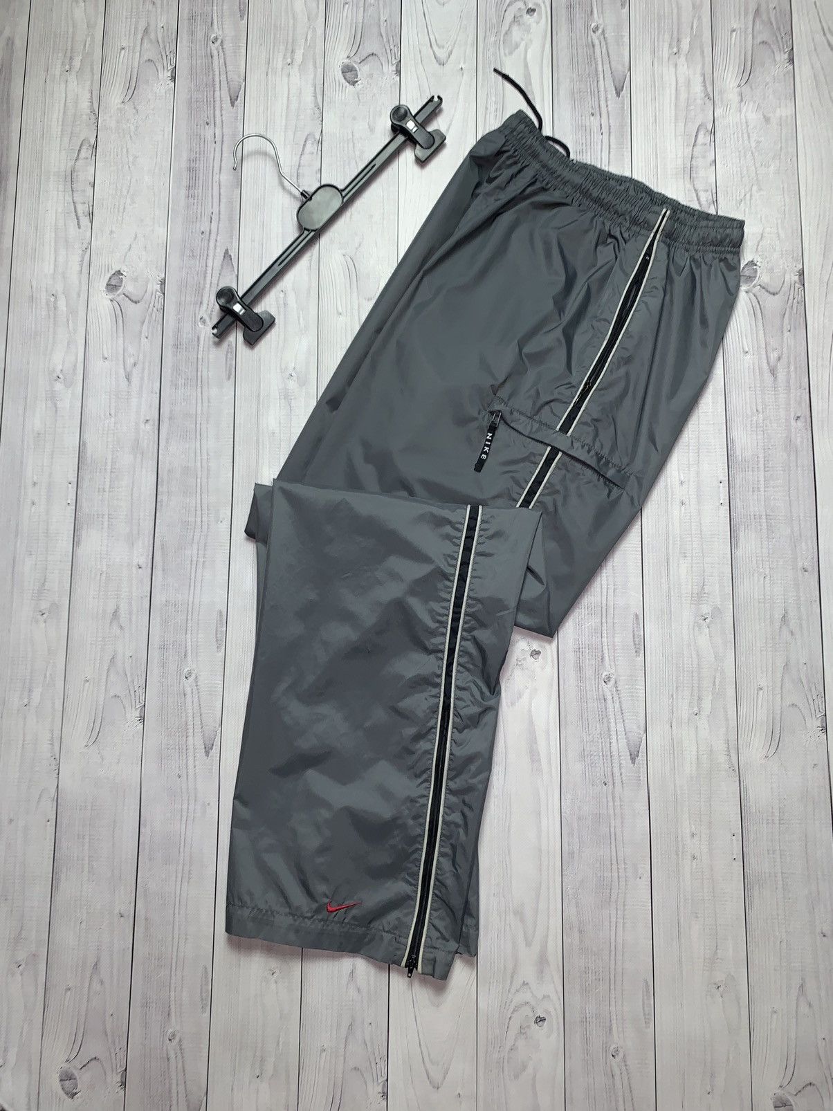 Vintage Nike drill pants logo joggers Y2K size S rare