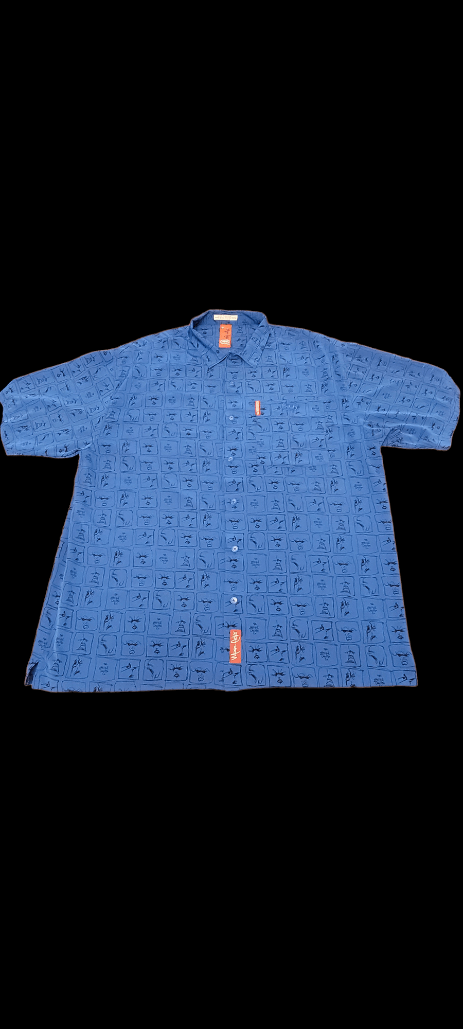 Vintage Ecko Unltd. Blue Abstract Expressional S/S Shirt
