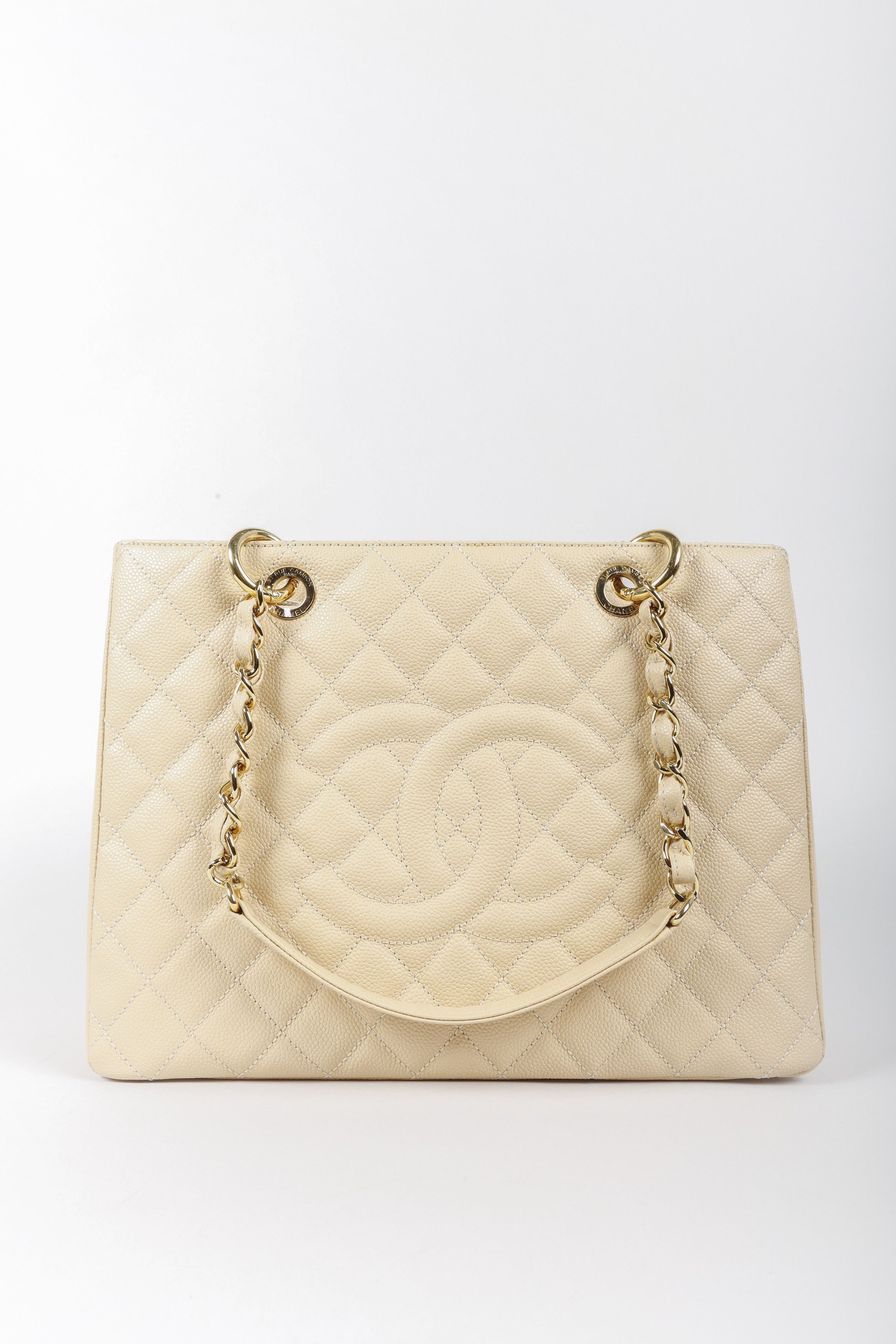 Chanel Beige Grand Shopping Tote GHW