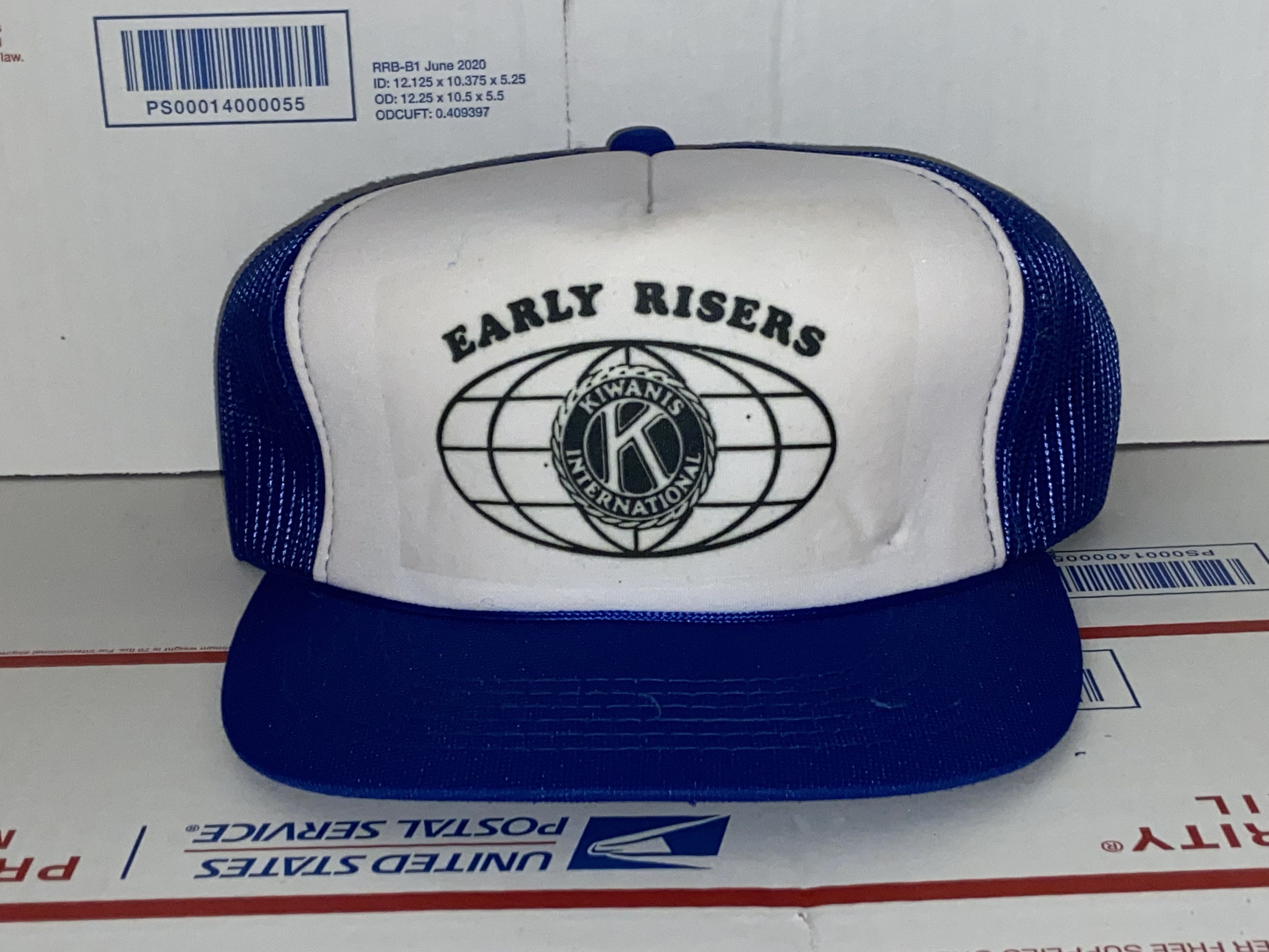 Vintage Kiwanis International Early Risers Trucker hat Snapback Cap ...