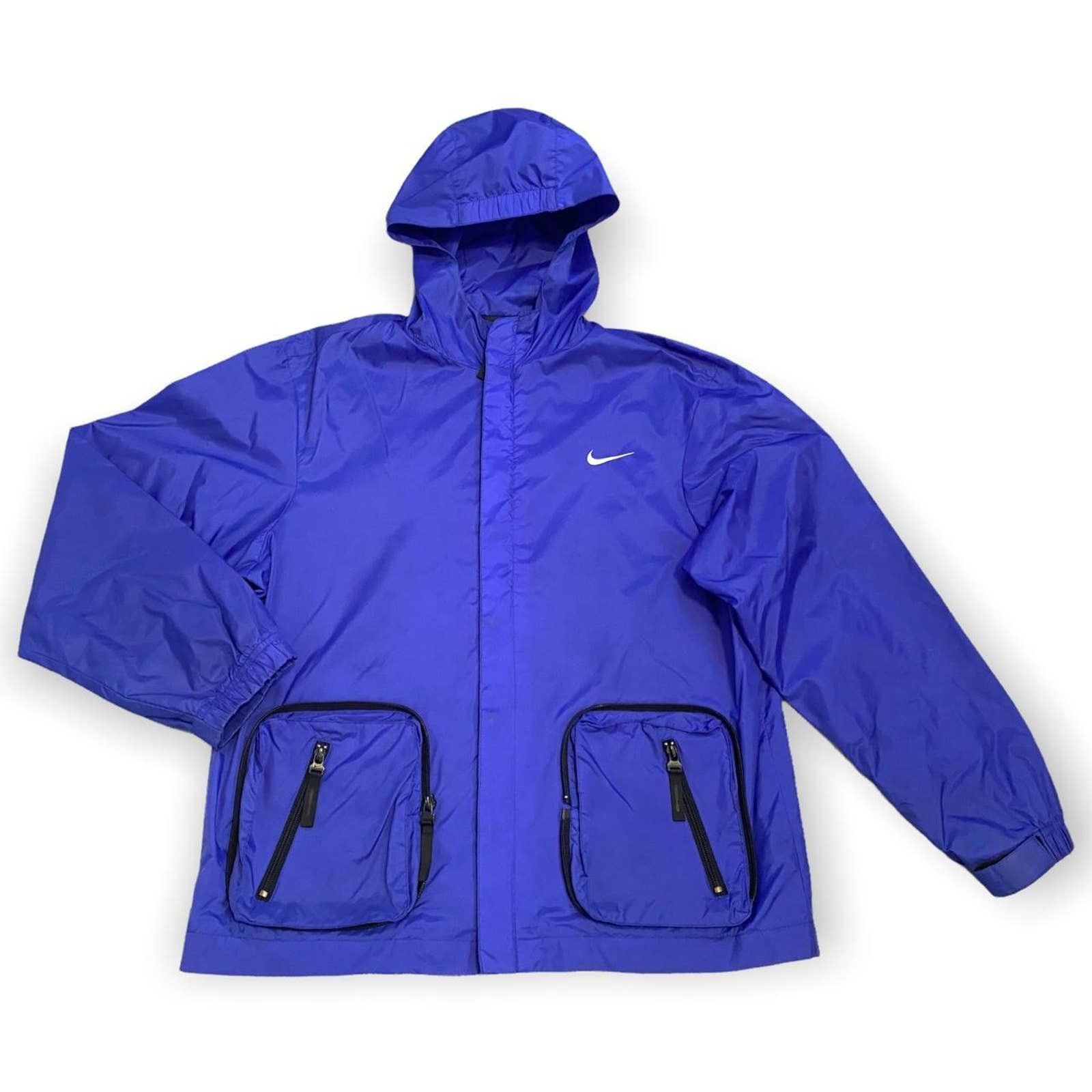 Nike Nike Vintage Swoosh Designer Lightweight Windbreaker Jacket Size M / US 6-8 / IT 42-44 - 1 Thumbnail