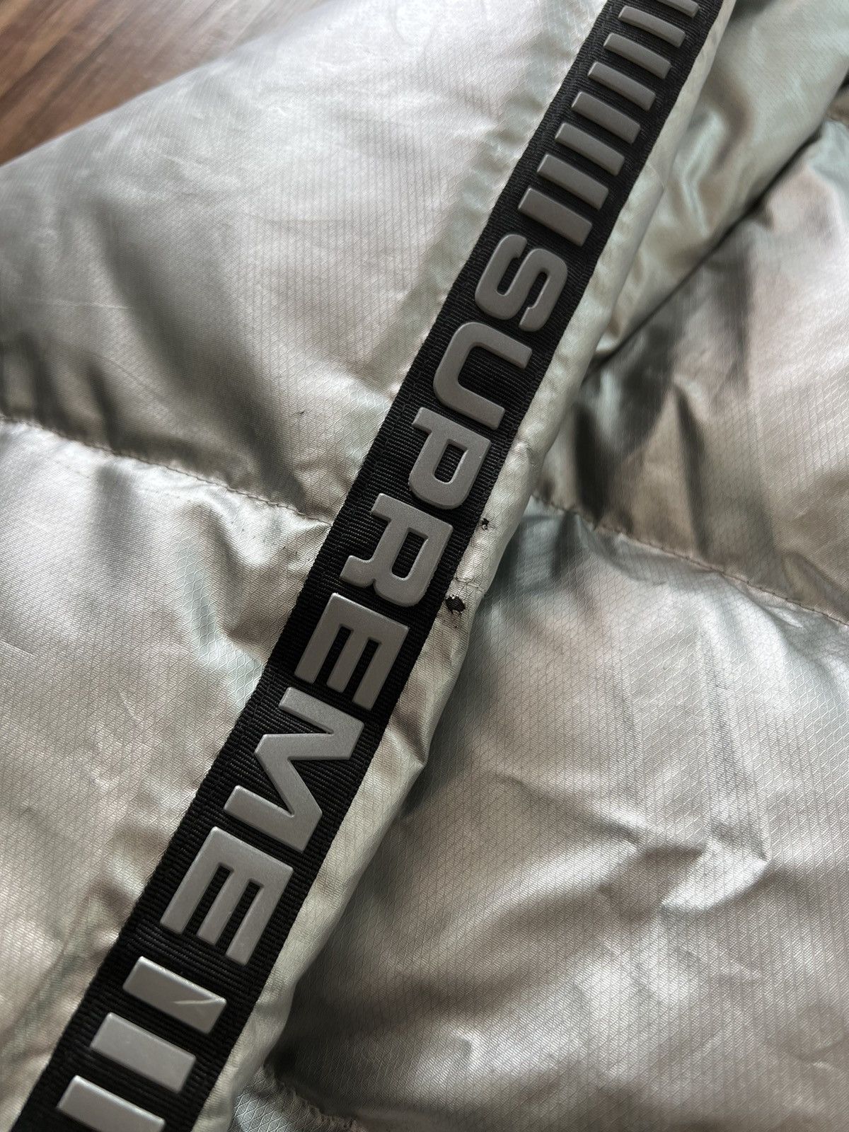Supreme Reflective sleeve logo puffy jacket Size US L / EU 52-54 / 3 - 4 Thumbnail