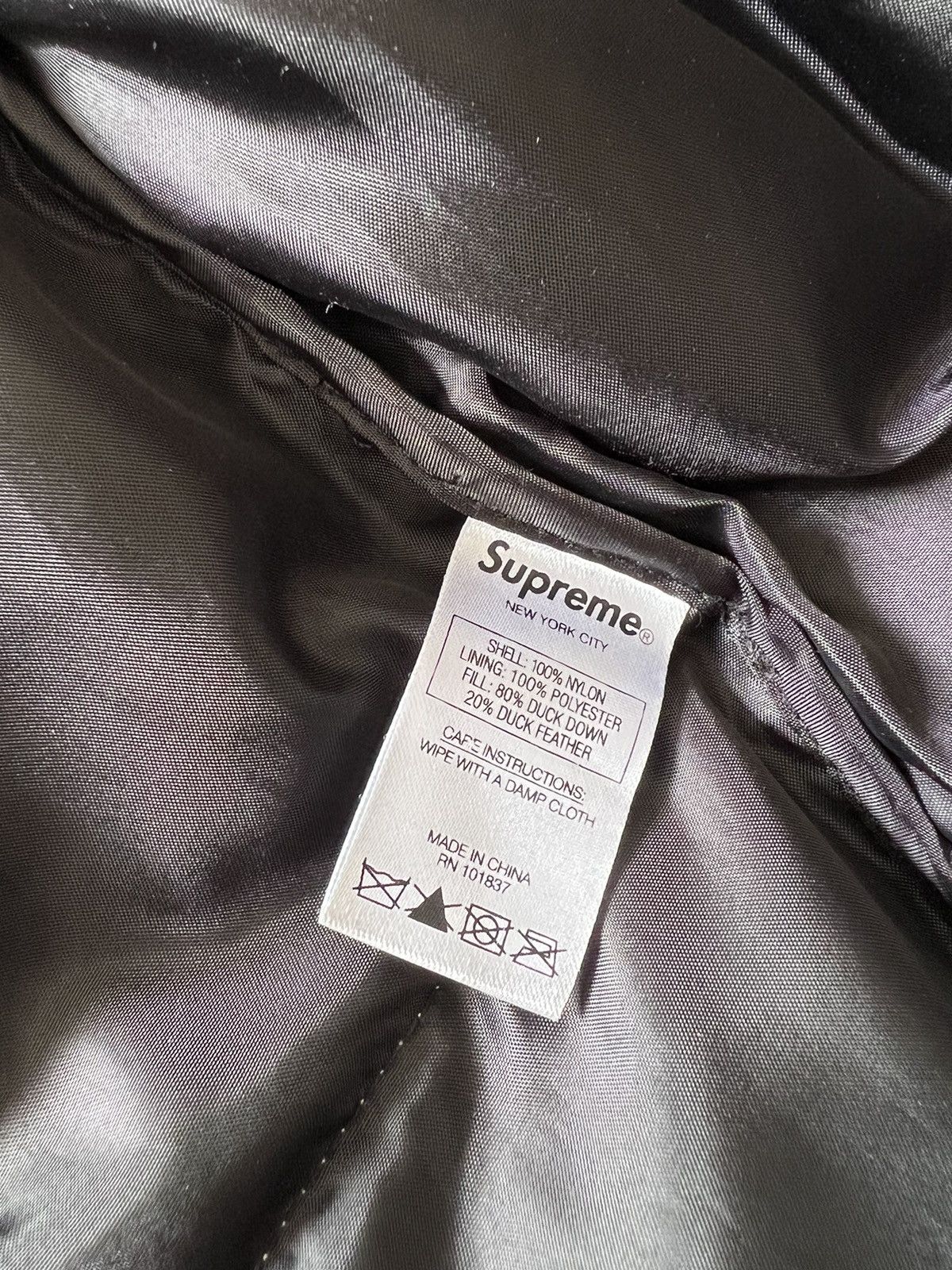 Supreme Reflective sleeve logo puffy jacket Size US L / EU 52-54 / 3 - 8 Thumbnail