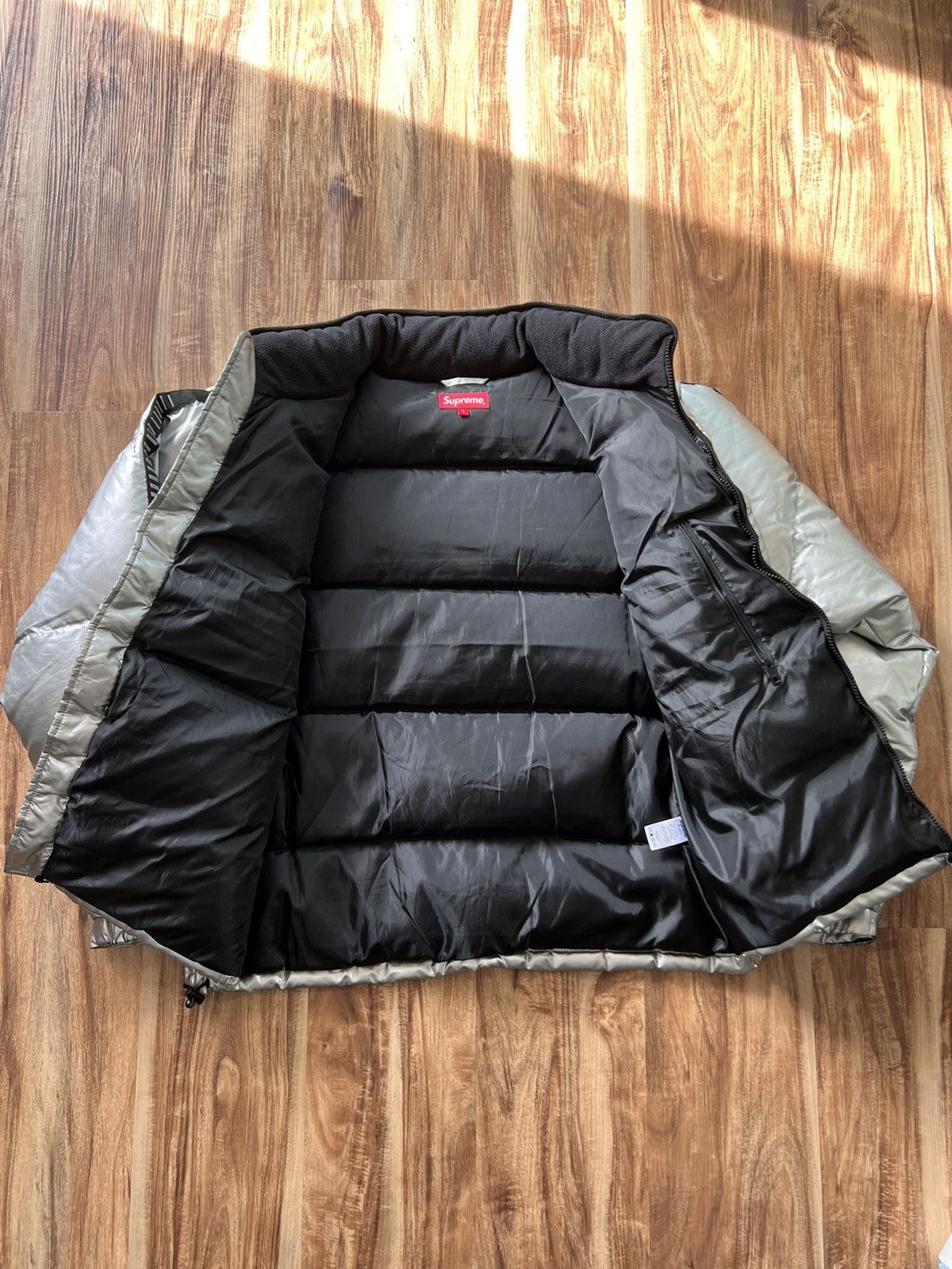 Supreme Reflective sleeve logo puffy jacket Size US L / EU 52-54 / 3 - 10 Thumbnail