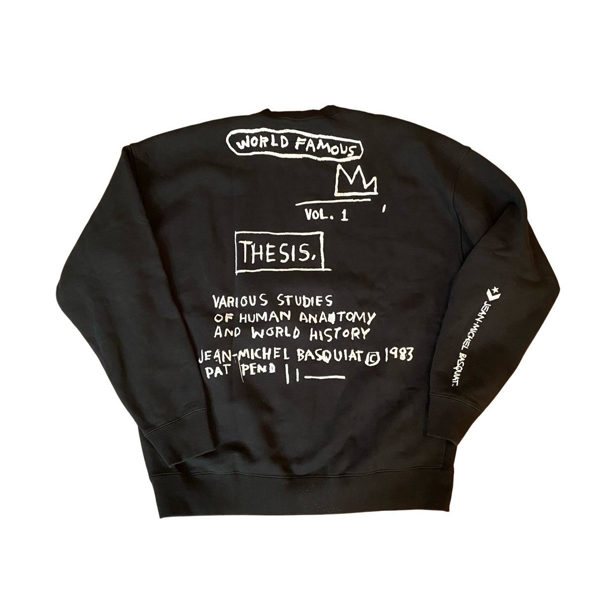 Converse Jean Michel Basquiat Converse X Jean Michel Basquiat Crewneck Grailed