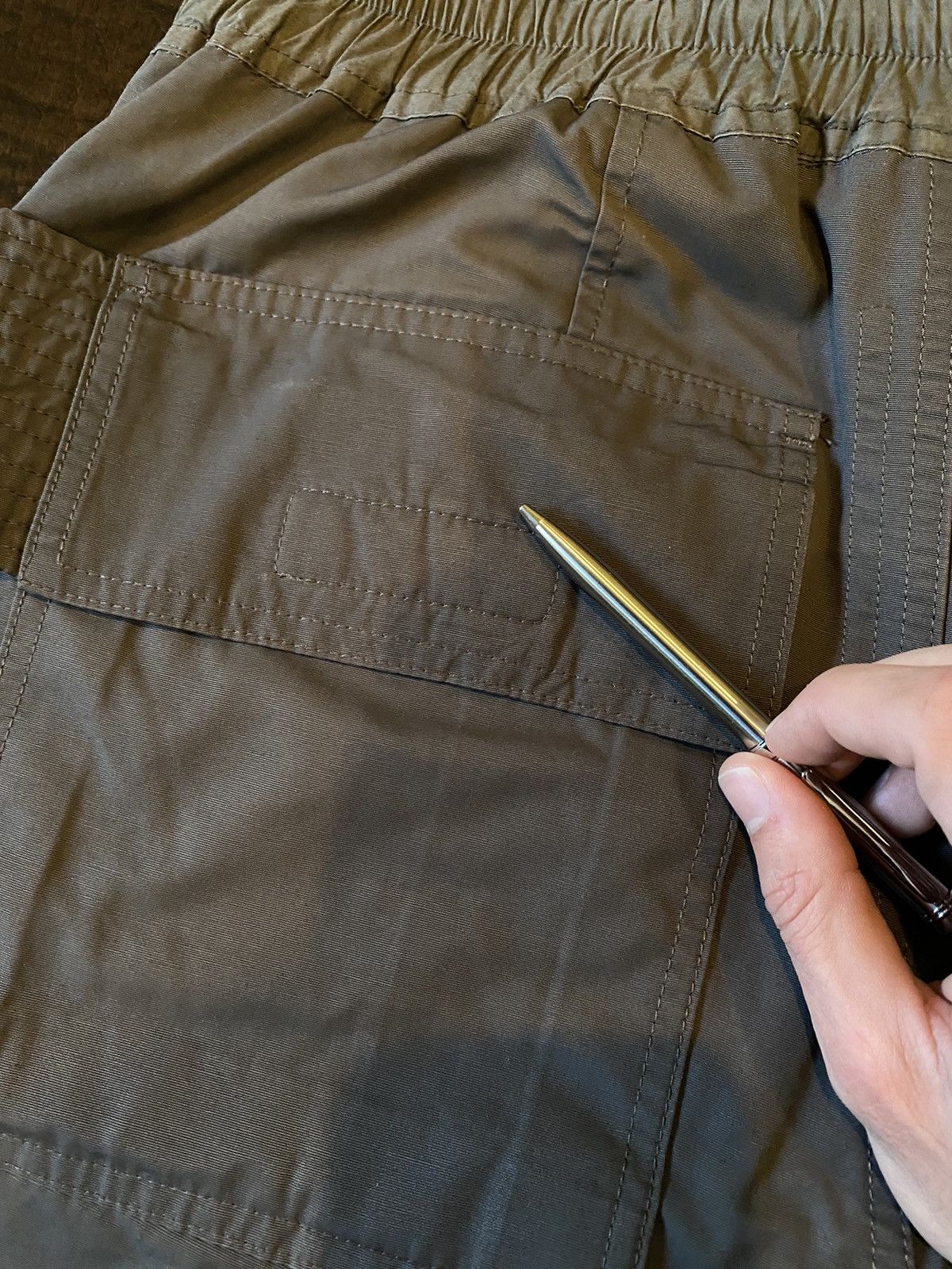 Rick Owens × Rick Owens Drkshdw Rick Owens Dark Dust Creatch Cargos Size US 32 / EU 48 - 20 Thumbnail