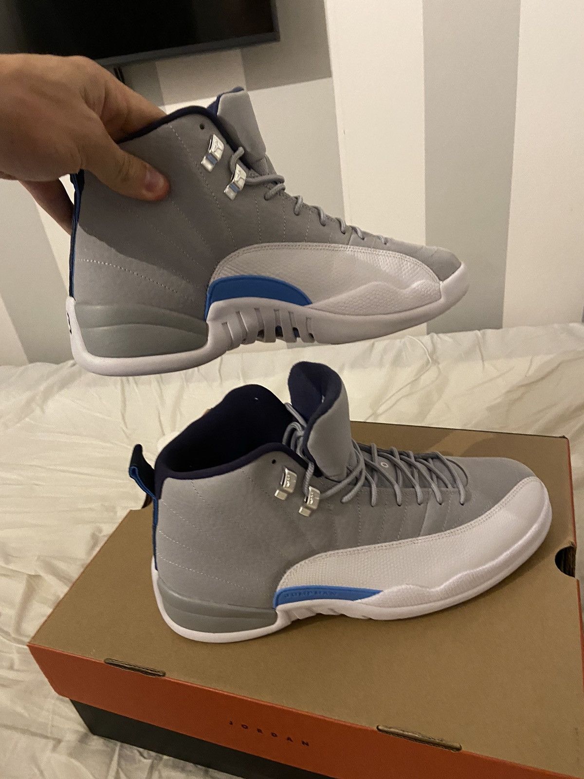Jordan Brand Air Jordan 12 Retro University Blue 2016 Size US 11.5 / EU 44-45 - 4 Thumbnail