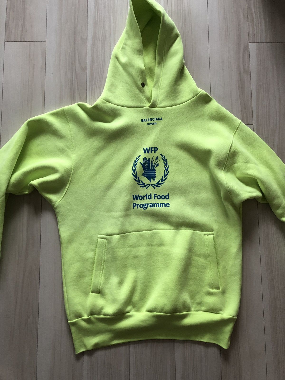 Balenciaga men's white WFP hoodie XS